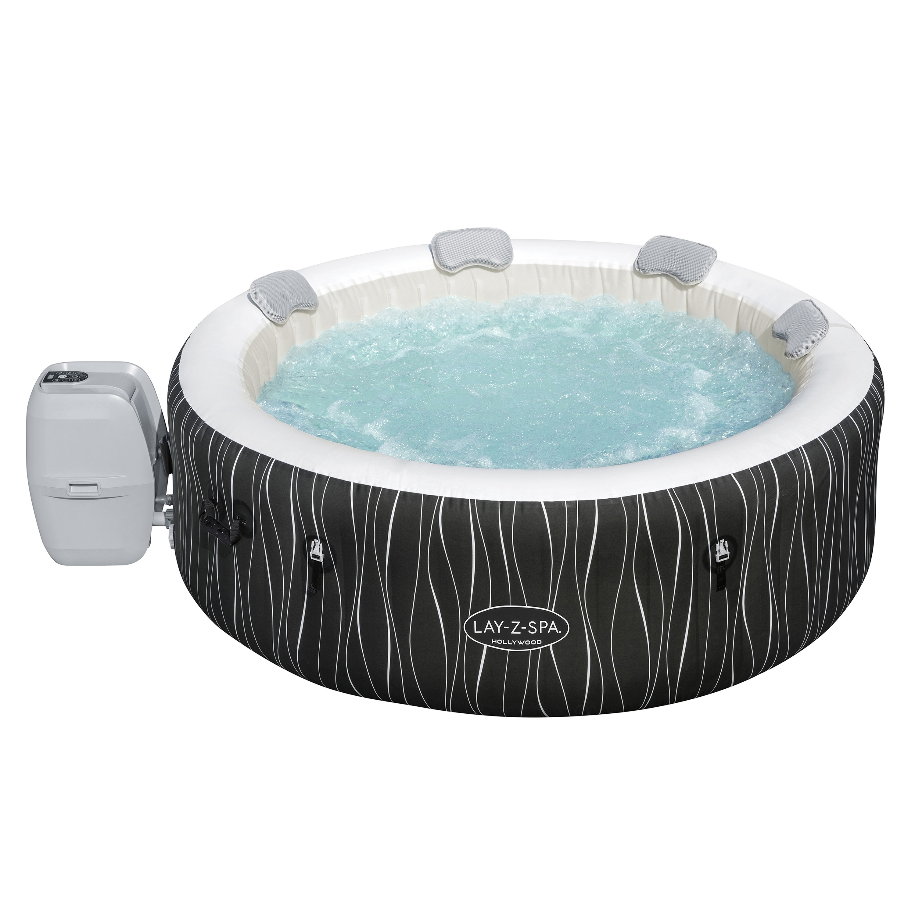 LAY-Z-SPA® LED Whirlpool Hollywood AirJet™ Ø 196 x 66 cm, rund