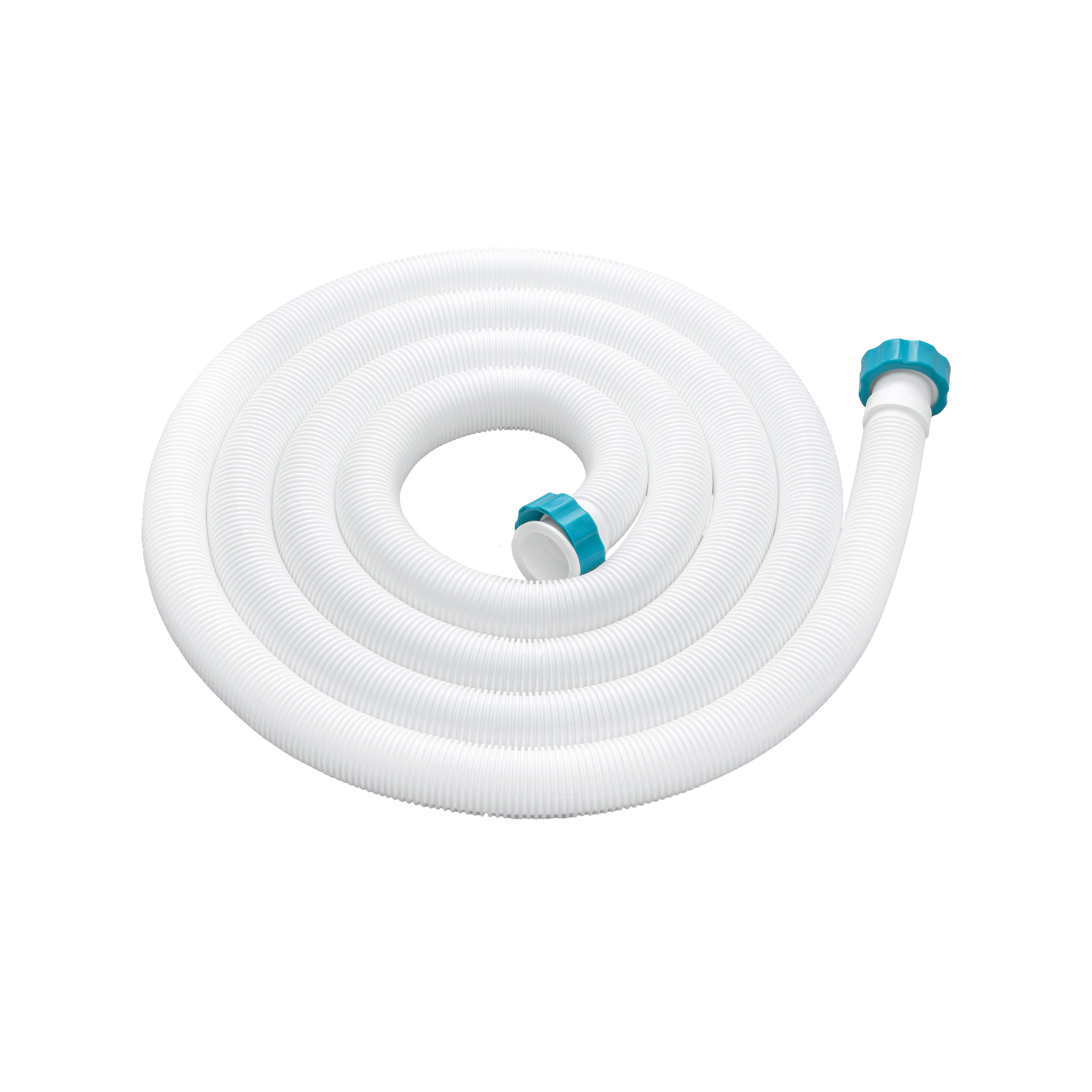 Bestway® Ersatzteil Verbindungsschlauch mit Muttern (weiß / Ø 38 mm / 450 cm)