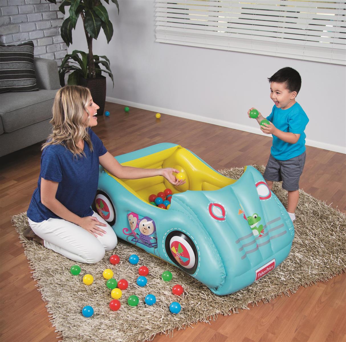 Fisher-Price® 47" x 31" x 20"/1.19m x 79cm x 51cm Race Car Ball Pit
