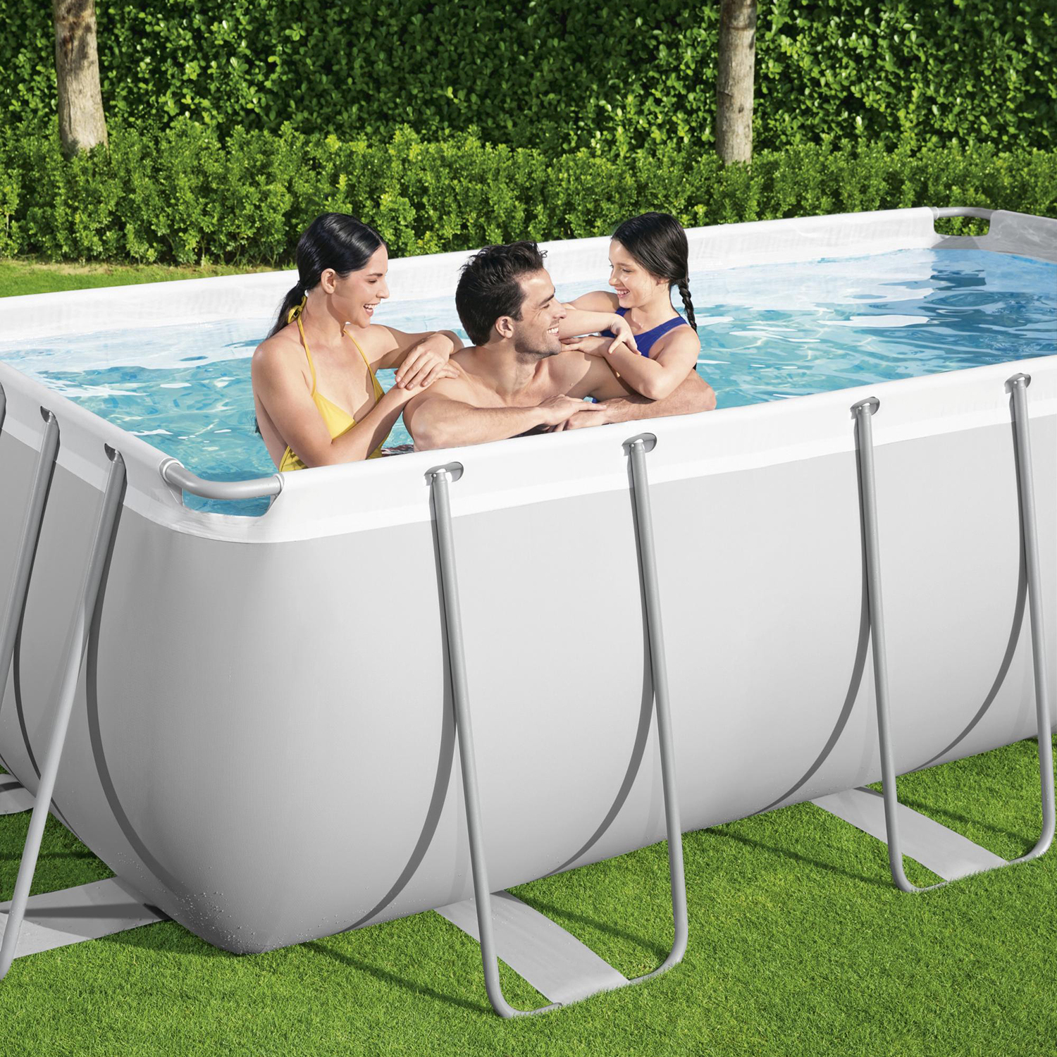 Power Steel 31'4" x 16' x 52"/9.56m x 4.88m x 1.32m Rectangular Pool