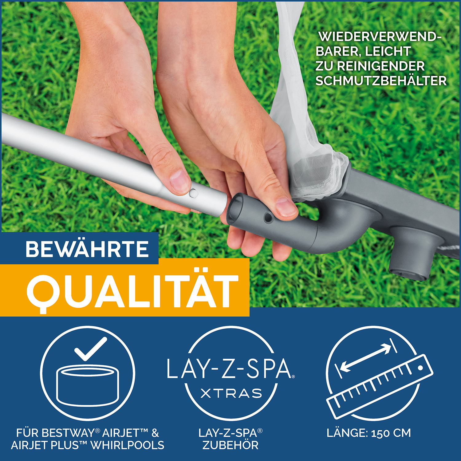 LAY-Z-SPA® Xtras pumpenbetriebener Whirlpoolsauger 150 cm