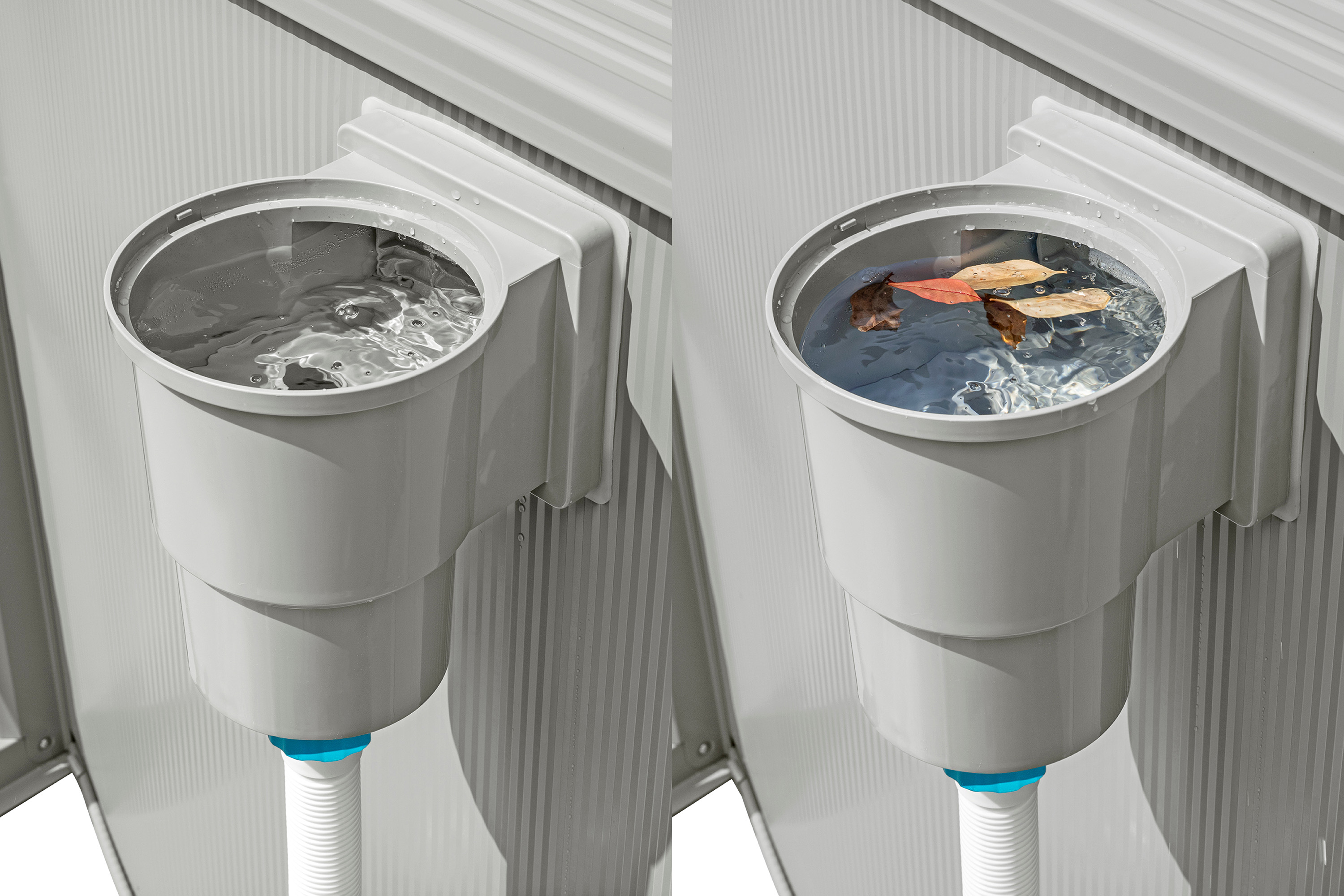 Hydrium™ Stahlwandpool Komplett Set mit Sandfilteranlage 610 x 366 x 122 cm, granitgrau, oval