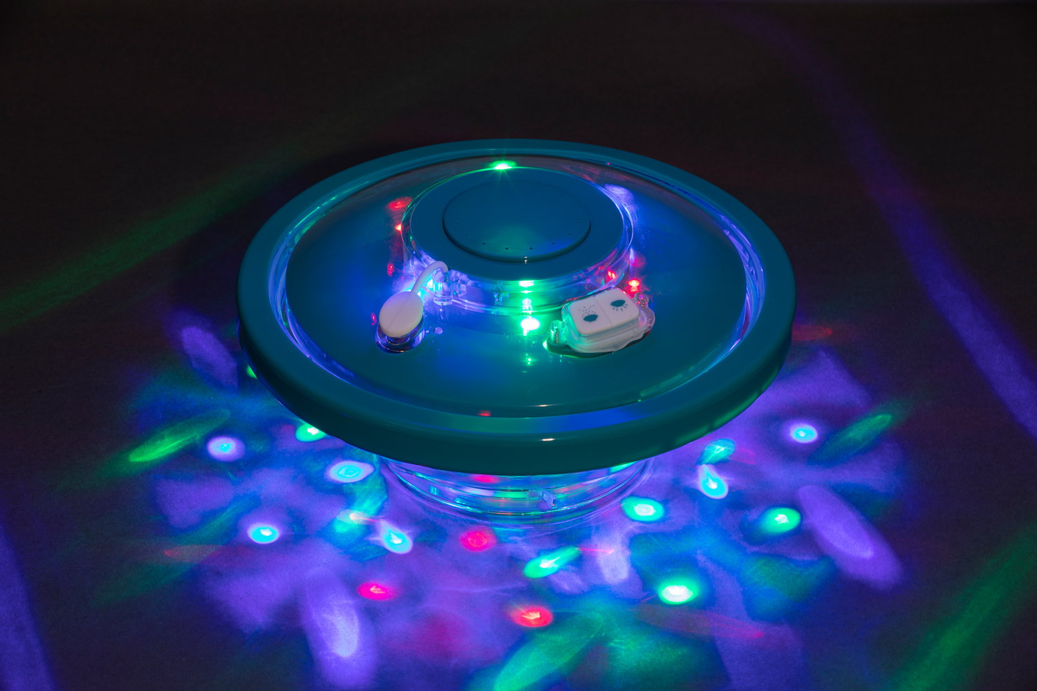 akkubetriebene LED-Wasserfontäne Ø 18,9 x 9,3 cm