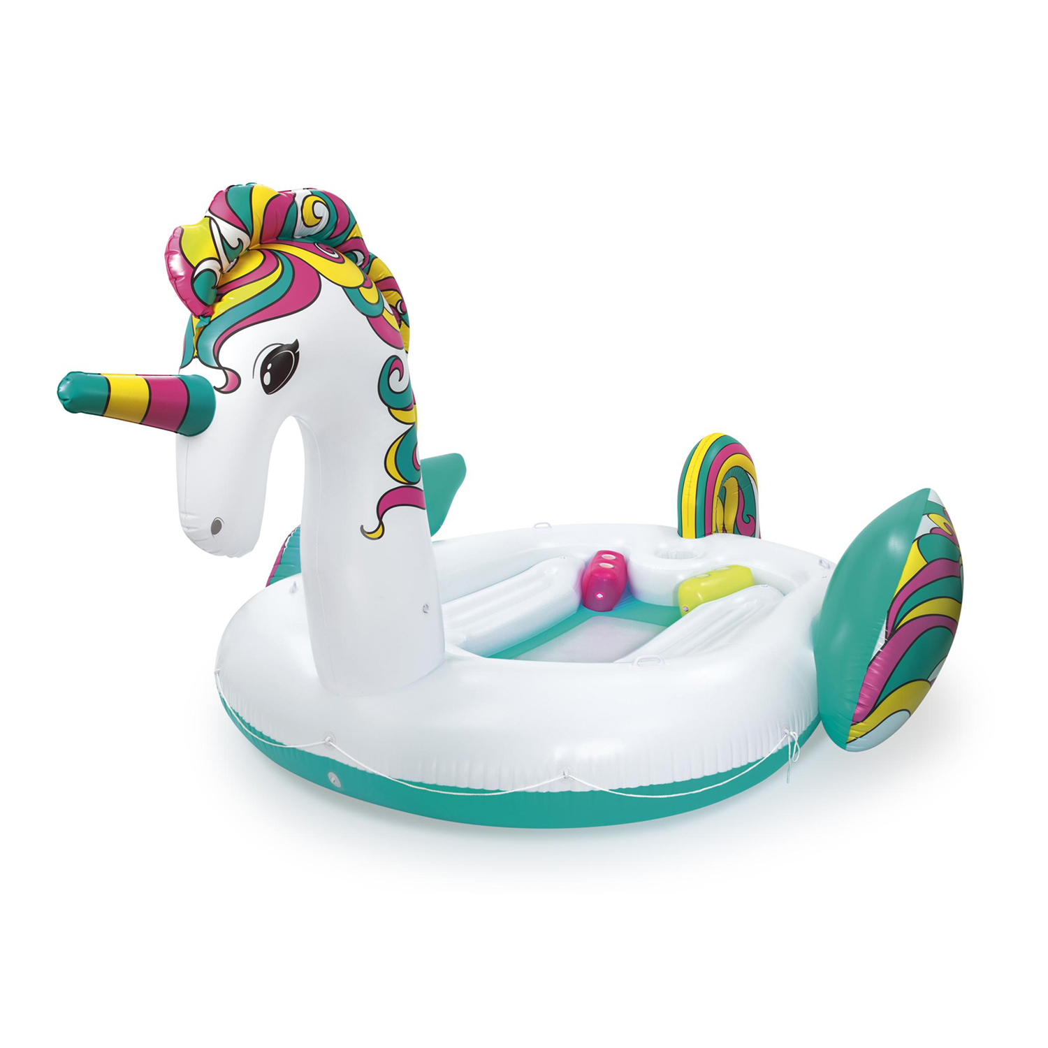 6 Personen Badeinsel Einhorn 590 x 404 cm