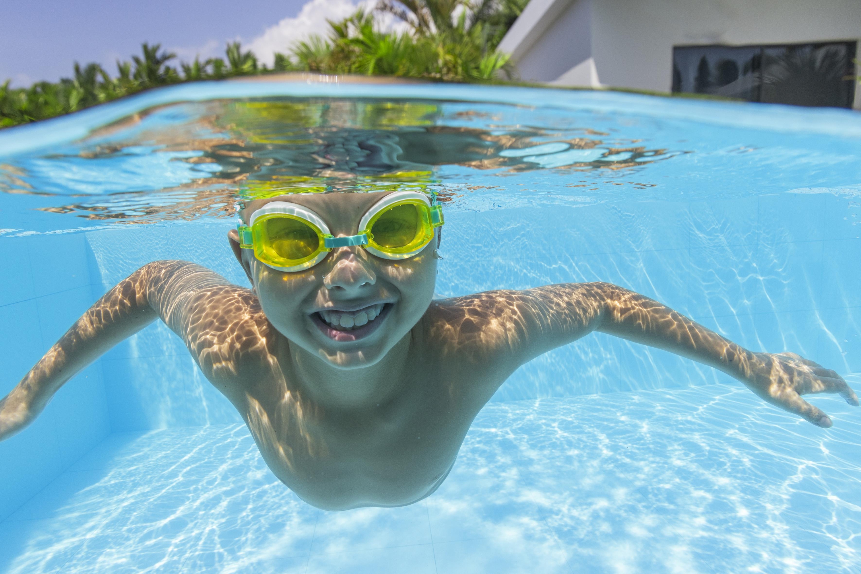 Aqua Burst Essential™ Schwimmbrille ab 7 Jahren, Gelb / Grün