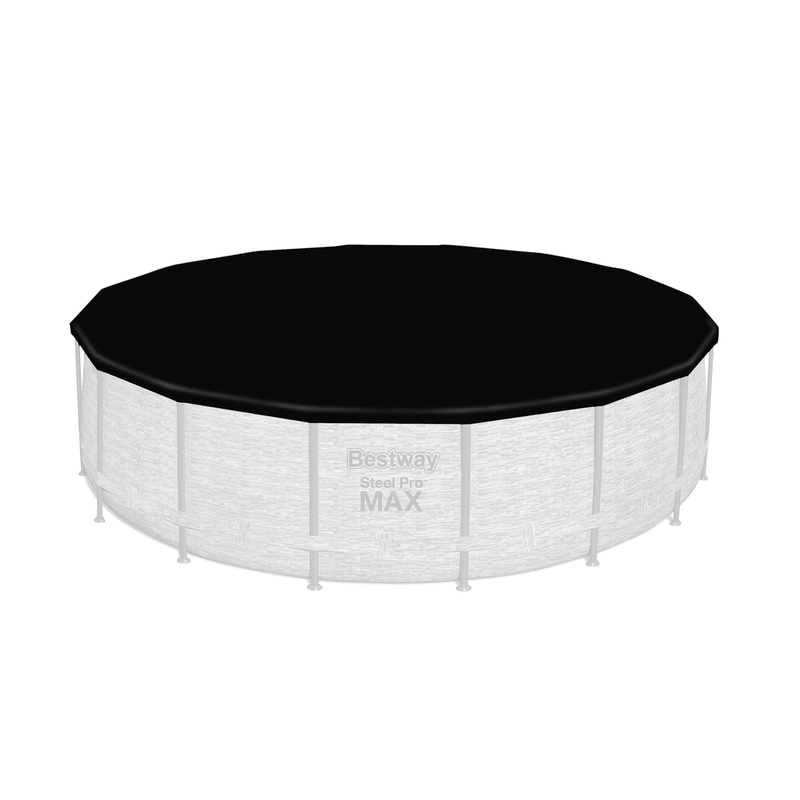 Bestway® Spare Part Pool cover (black) for Power Steel™ and Steel Pro MAX™ pools Ø 549 cm, round
