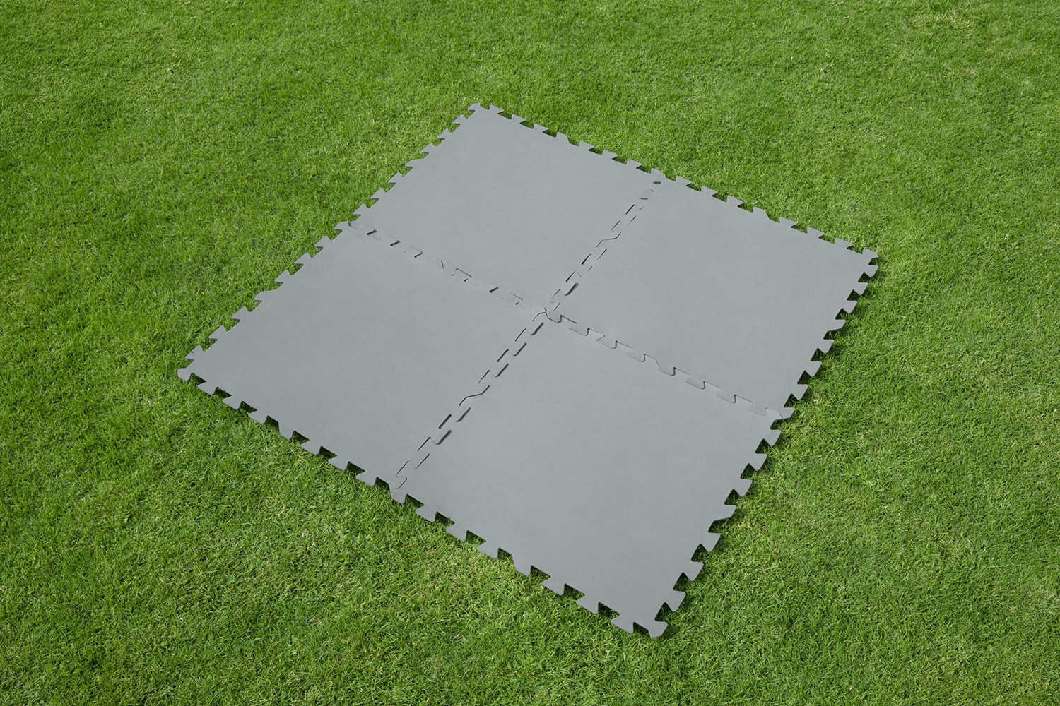 Flowclear™ Pool-Bodenschutzfliesen Set, 9 Stück á 50 x 50 cm, grau
