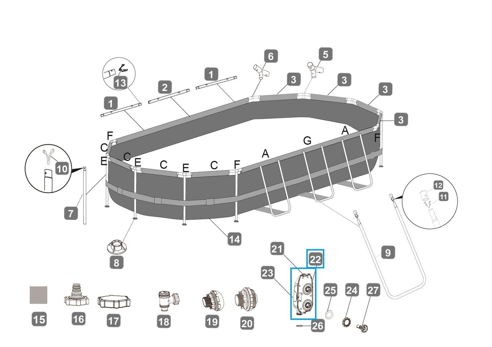 Bestway® Spare Part Housing (grey) for Power Steel™ Comfort Jet Series™ console (until 2023) Bestway® Spare Part Housing (grey) for Power Steel™ Comfort Jet Series™ console (until 2023)