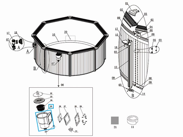 Skimmer Shell for SWP