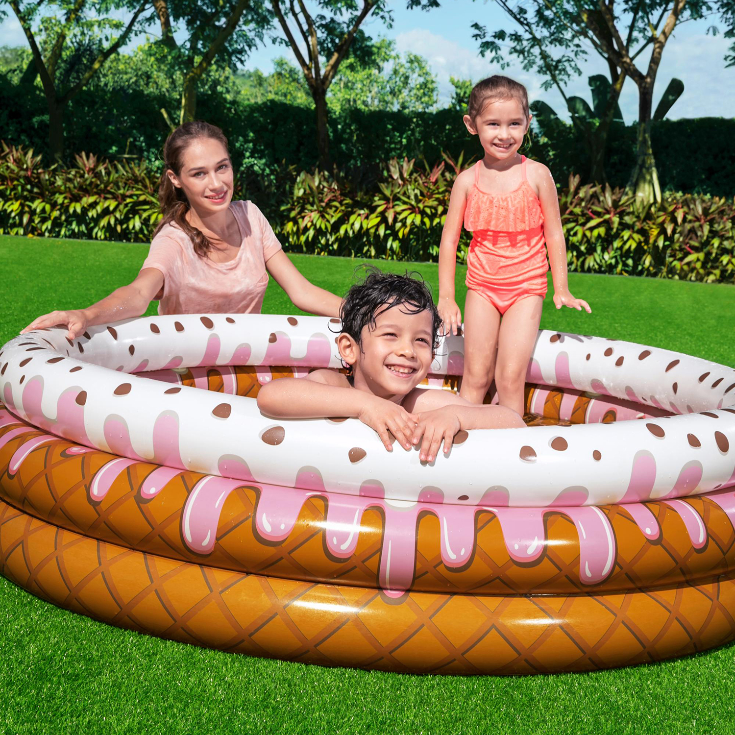 Bestway® ?63" x H15"/?1.60m x H38cm Sundae Funday Kiddie Pool