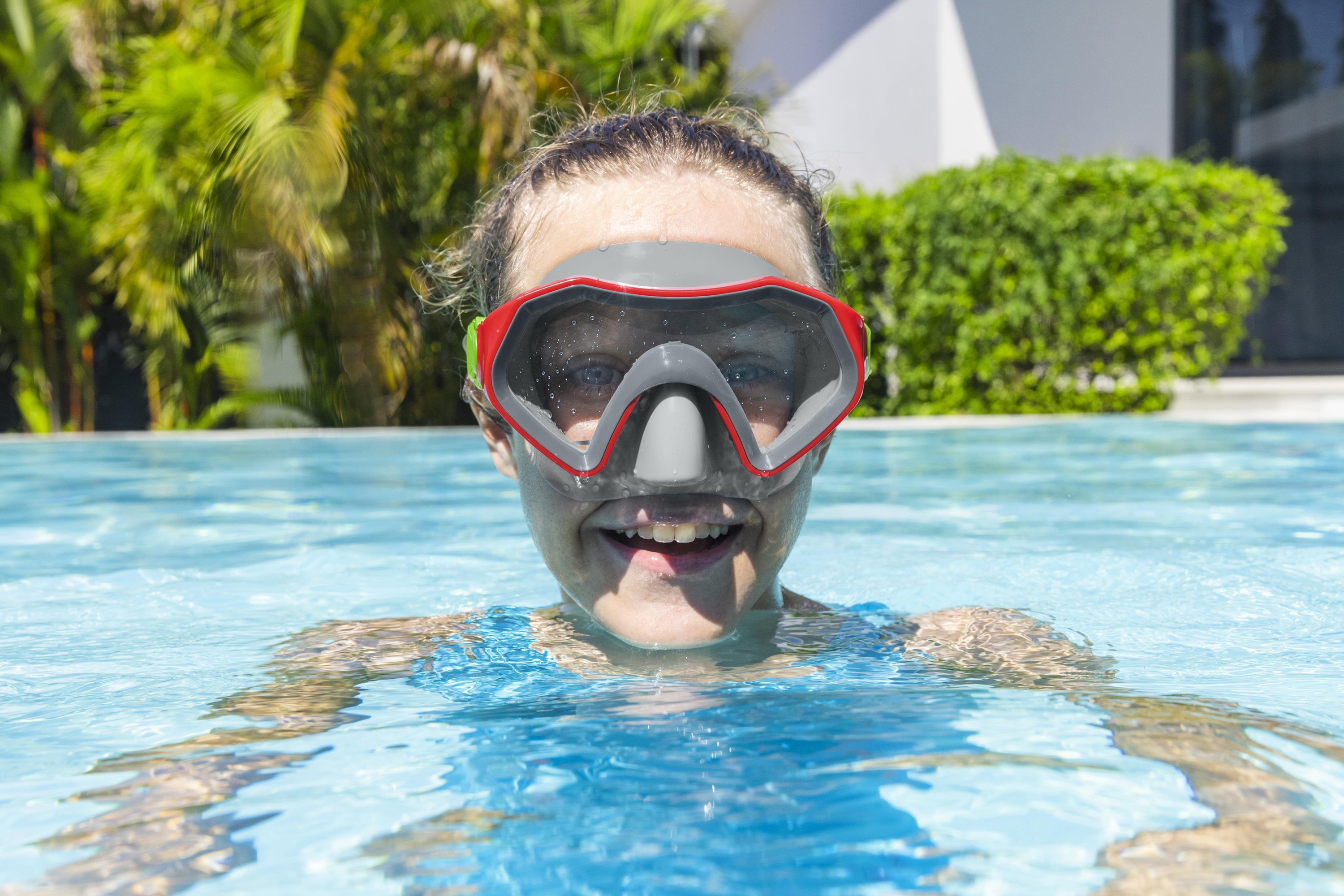 Crusader™ Tauchmaske ab 7 Jahren, Grau