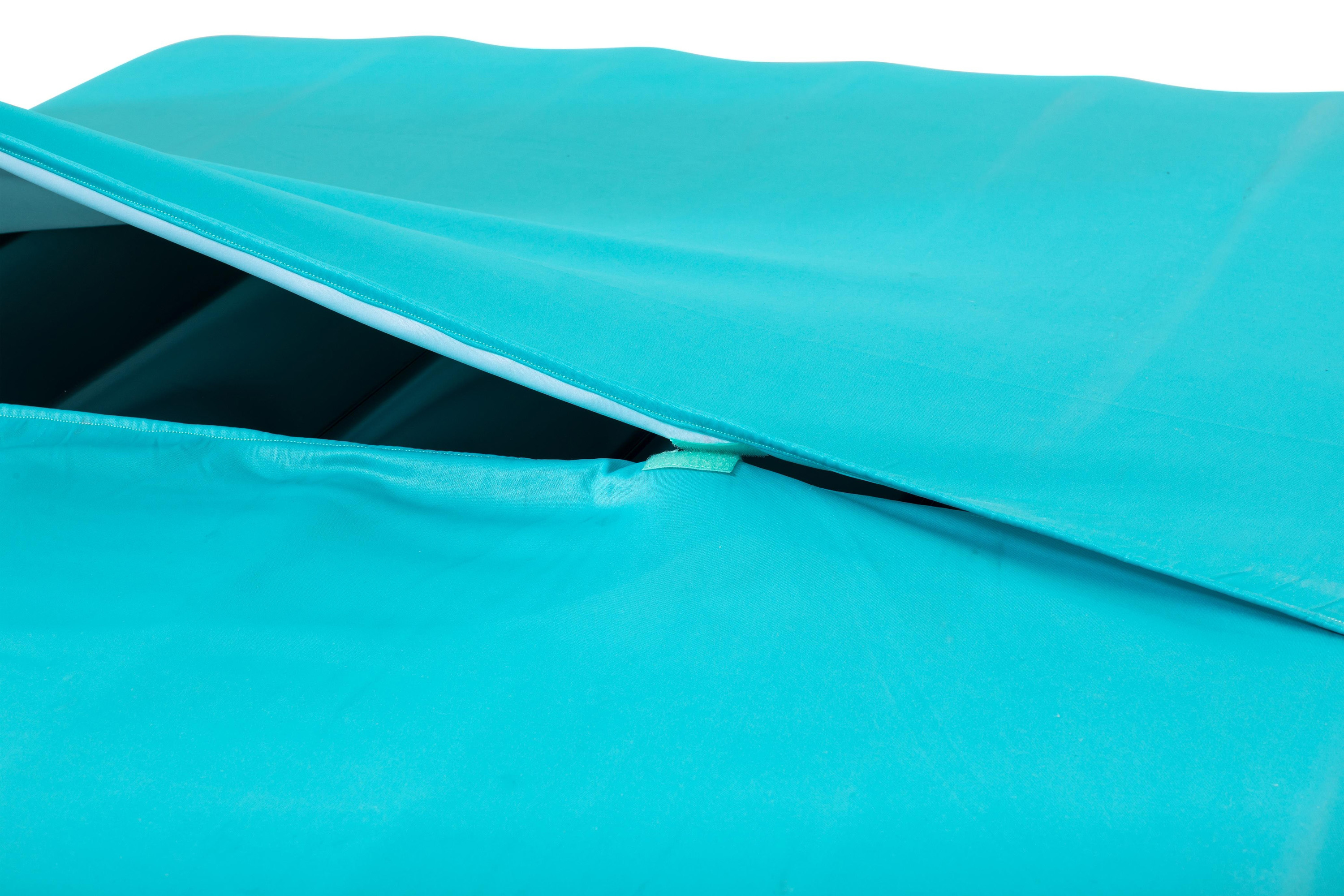 Luftmatratze mit Textilbezug 200 x 129 cm