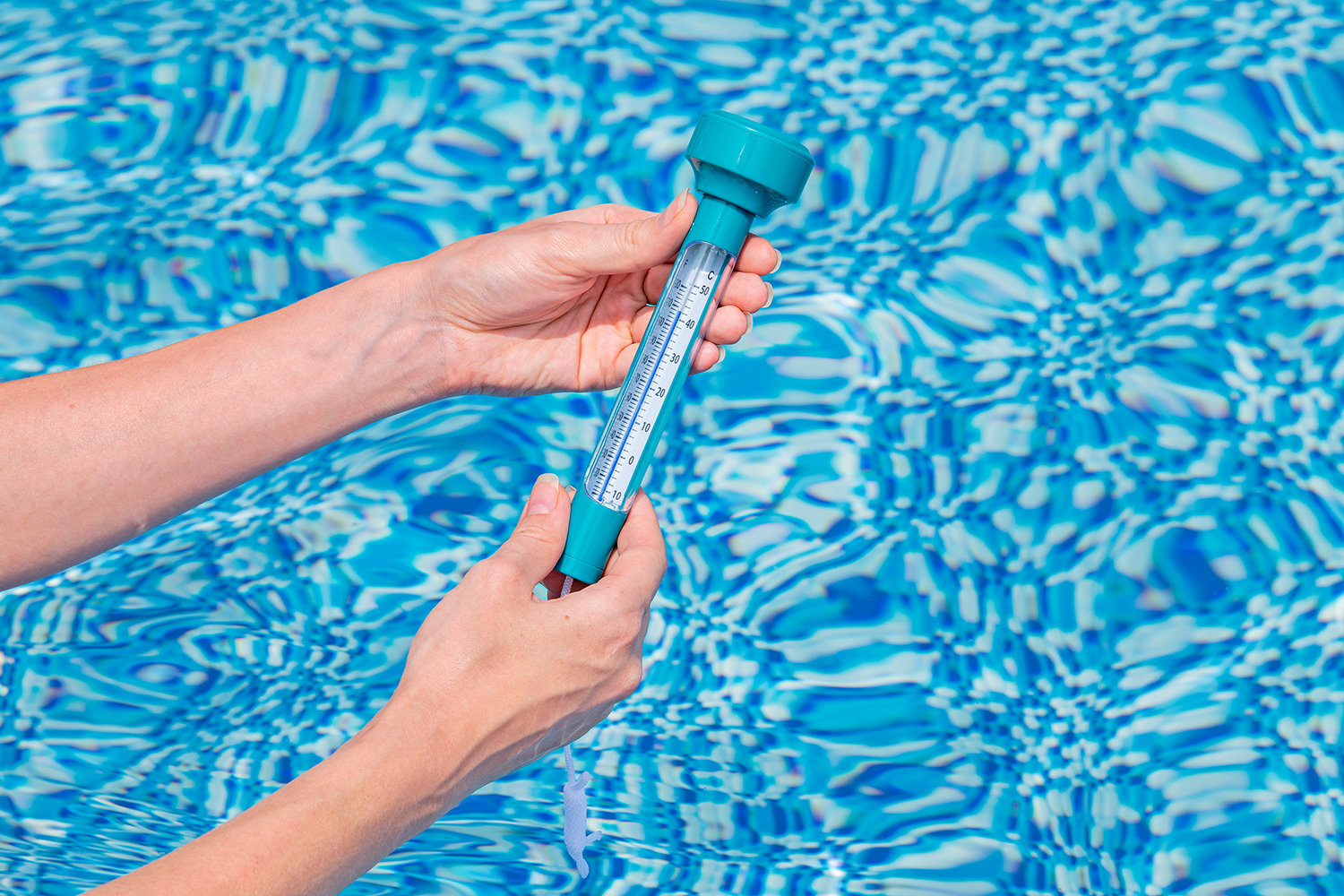 Schwimmendes Poolthermometer