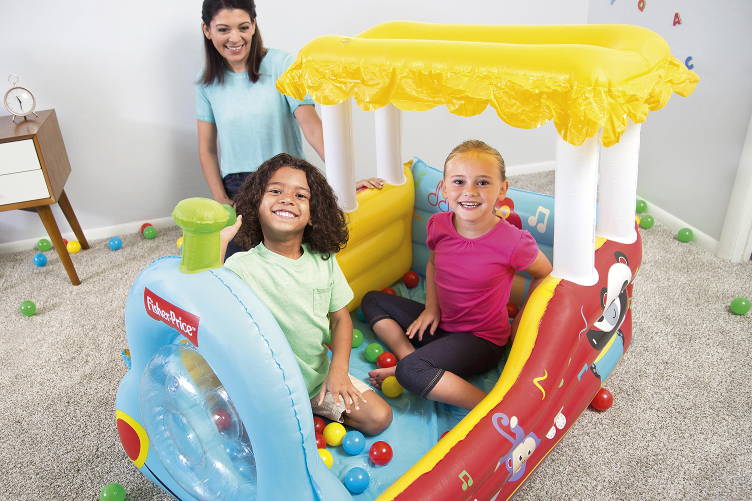 Fisher-Price® 52" x 37" x 35"/1.32m x 94cm x 89cm Train Ball Pit Fisher-Price® 52" x 37" x 35"/1.32m x 94cm x 89cm Train Ball Pit