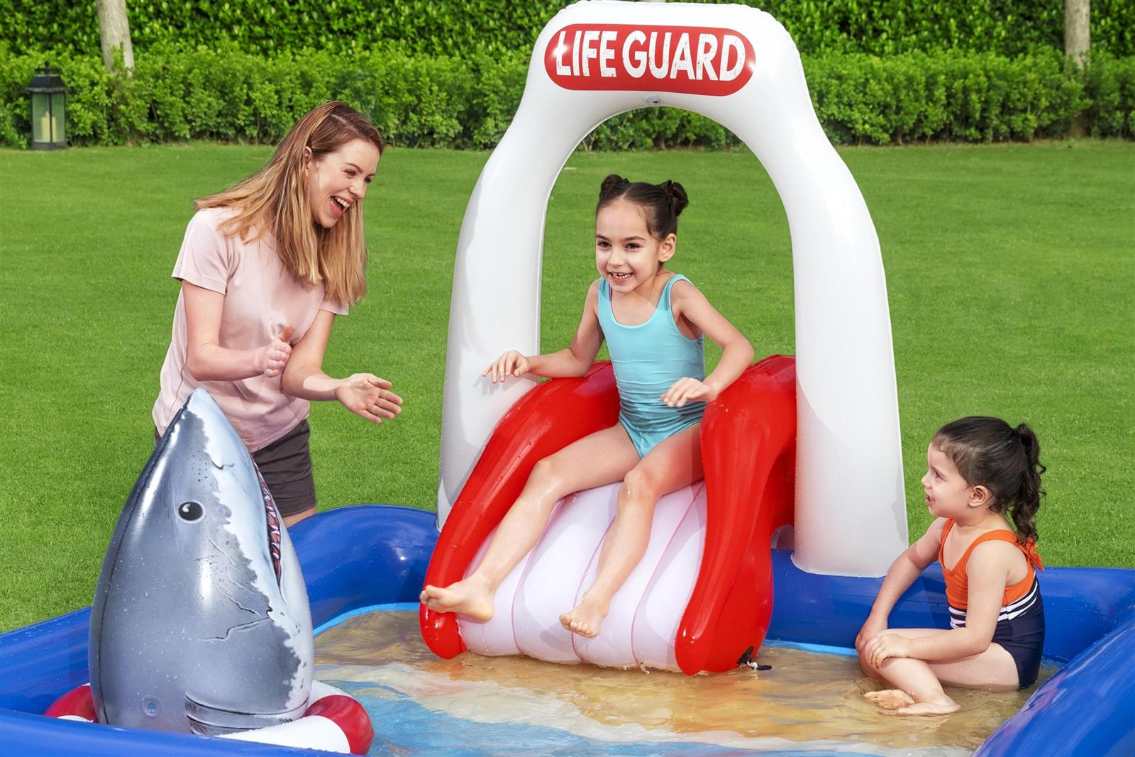 Bestway® Wasserspielcenter, Rettungsschwimmer, 234 x 203 x 129 cm