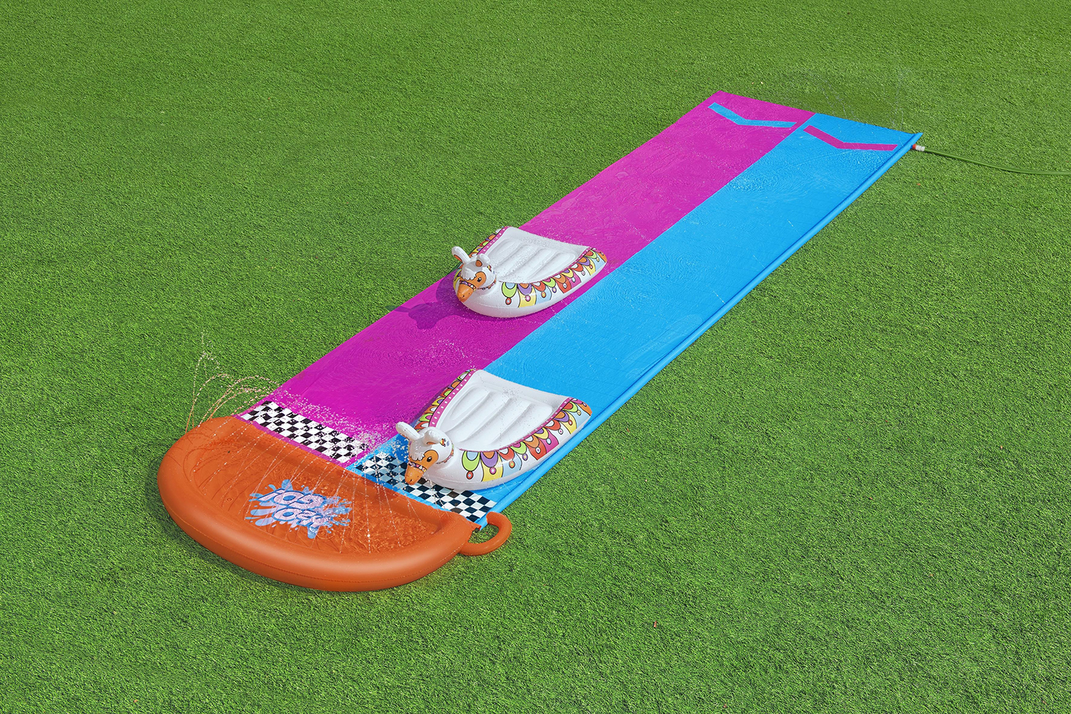 H2OGO!® 2-Personen -Wasserrutsche Lama 487 x 138 cm H2OGO!® 2-Personen -Wasserrutsche Lama 487 x 138 cm