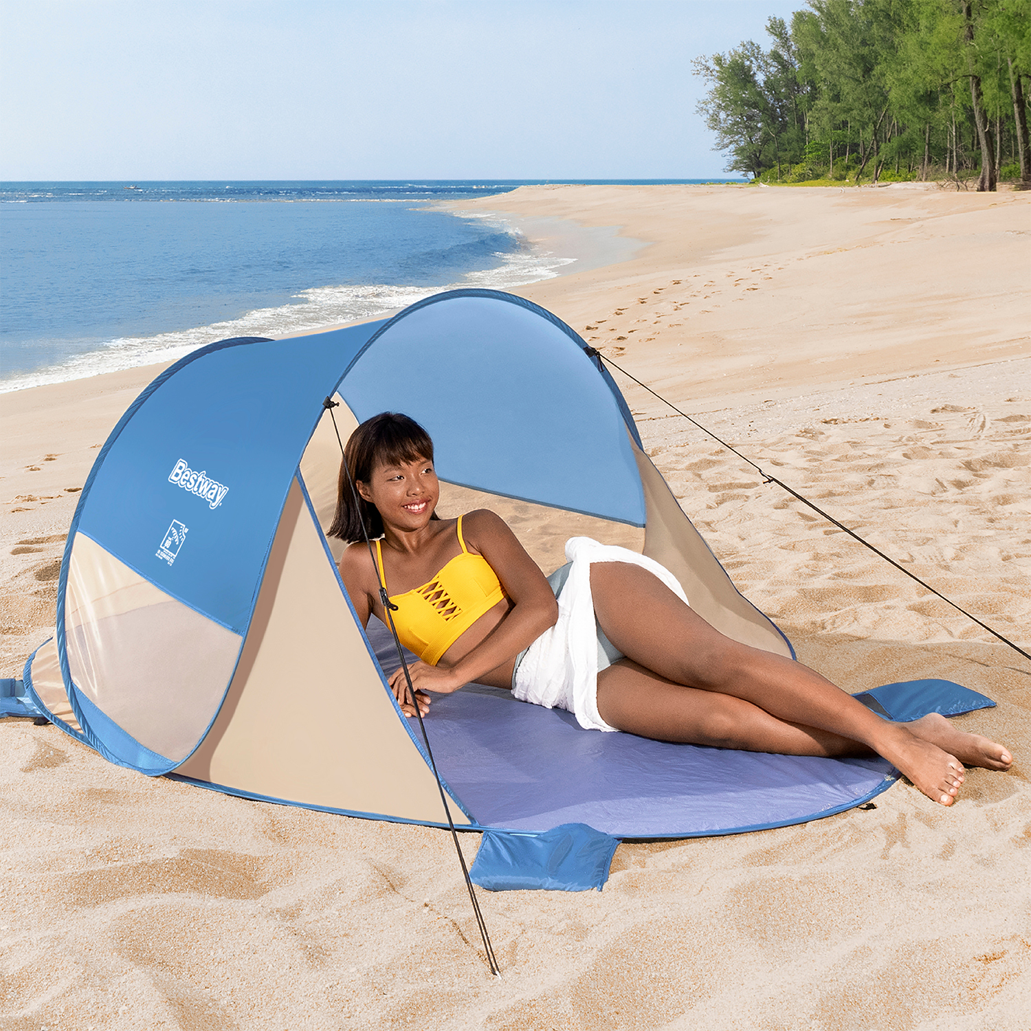 Pop-Up Strandmuschel Beach Quick 2 200 x 120 x 90 cm