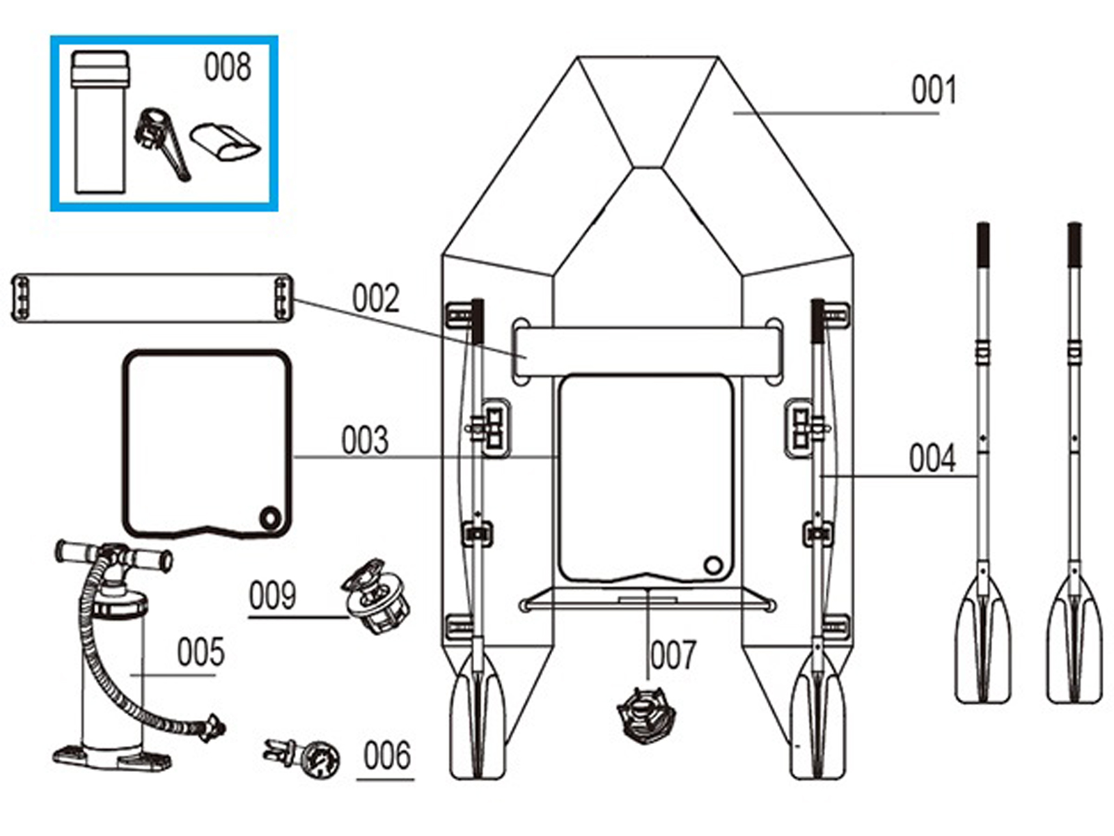 Bestway® Spare Part Repair kit for Hydro-Force™ sport boats