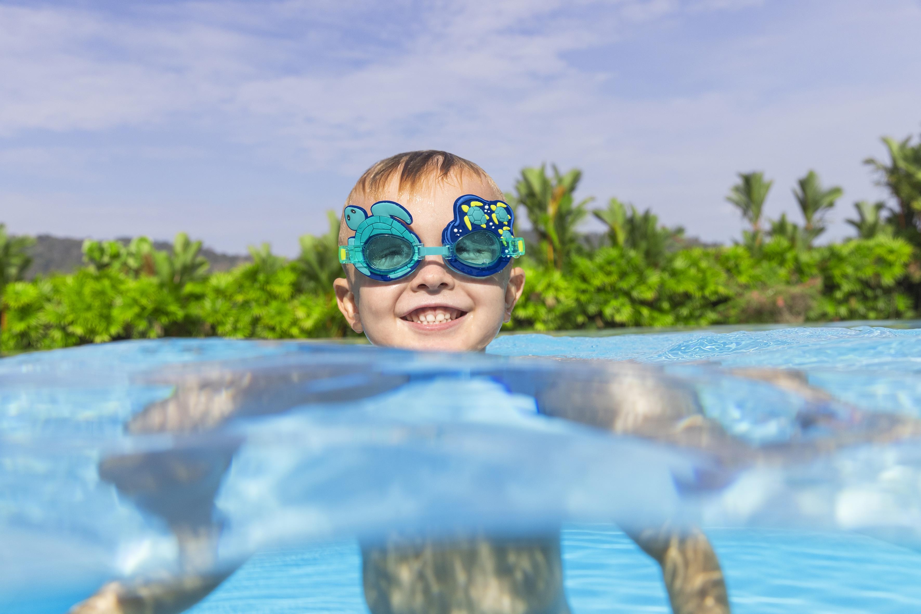Aqua Pals™ Schwimmbrille ab 3 Jahren, Schildkröte