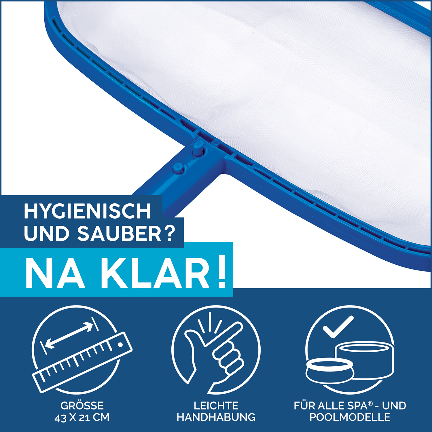 Flowclear™ 16.9" x 8.3"/43cm x 21cm Aqua Net