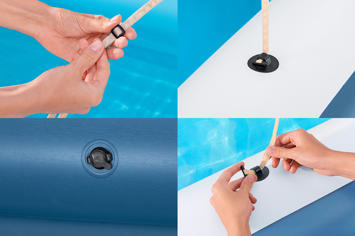 Family Pool Summer Bliss™ mit Sonnenschutzdach 254 x 178 x 140 cm