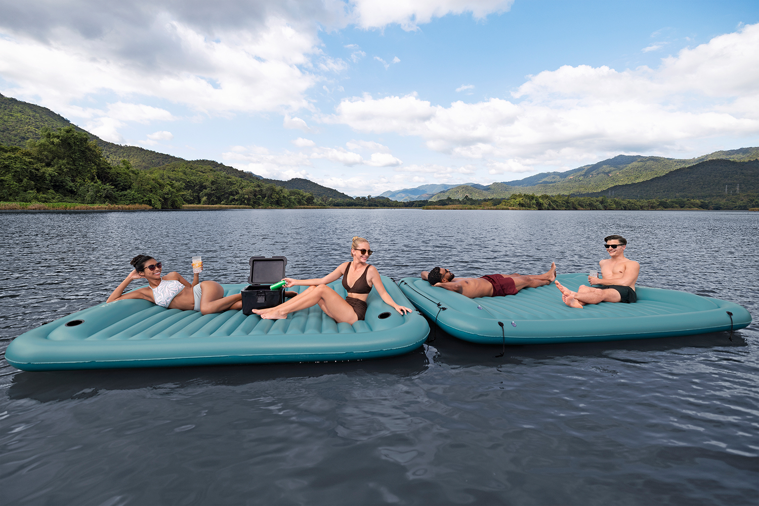 Hydro Force® Schwimmende Plattform Sun Soaker™ 290 x 191 cm