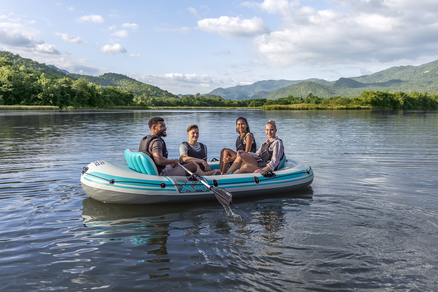 Hydro Force® Schlauchboot-Set Adventure Elite™ X4 315 x 165 x 41 ,5 cm