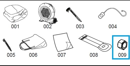 Bestway® Spare Part Hose adapter for H2OGO!® Waterpark Splashtona Raceway 947 x 435 x 265 cm