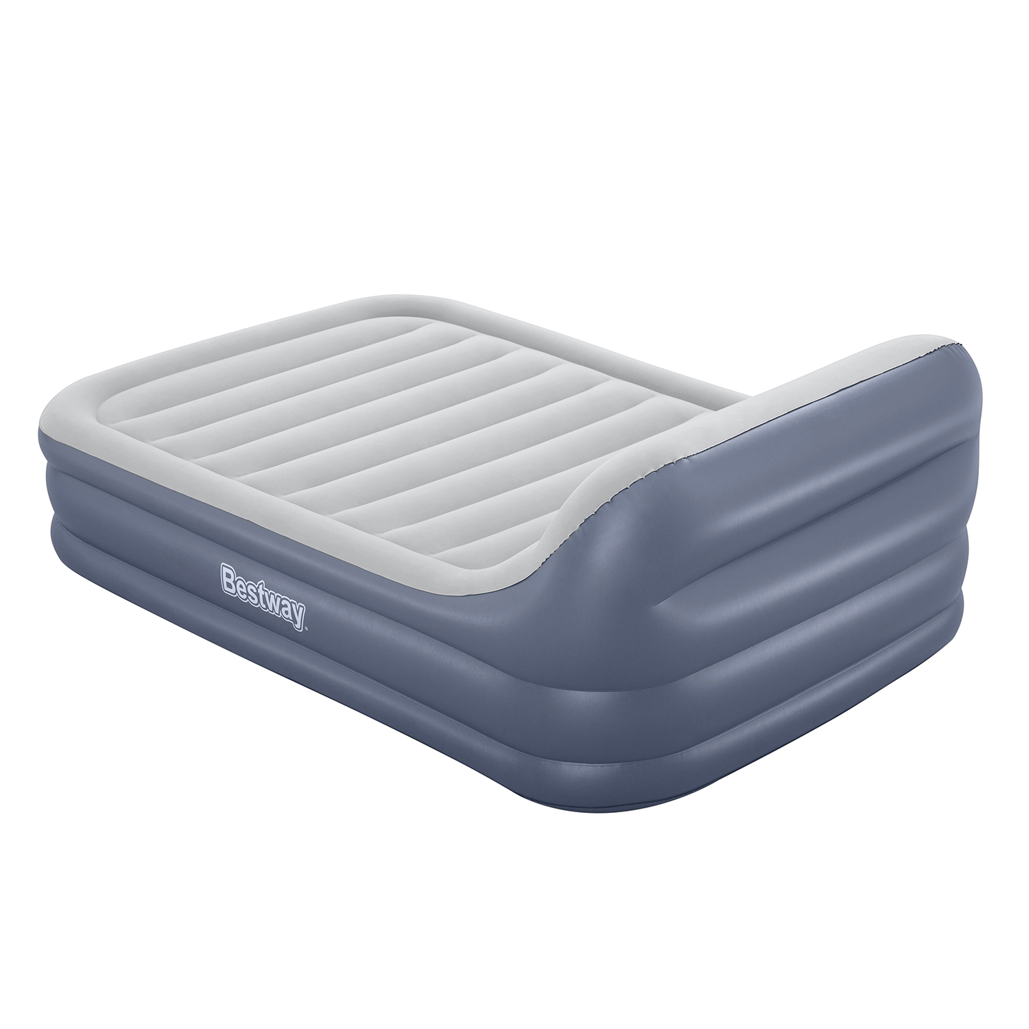 TriTech® Doppelluftbett SleekFlow™ mit Kopfteil & integrierter Elektropumpe 226 x 152 x 84 cm