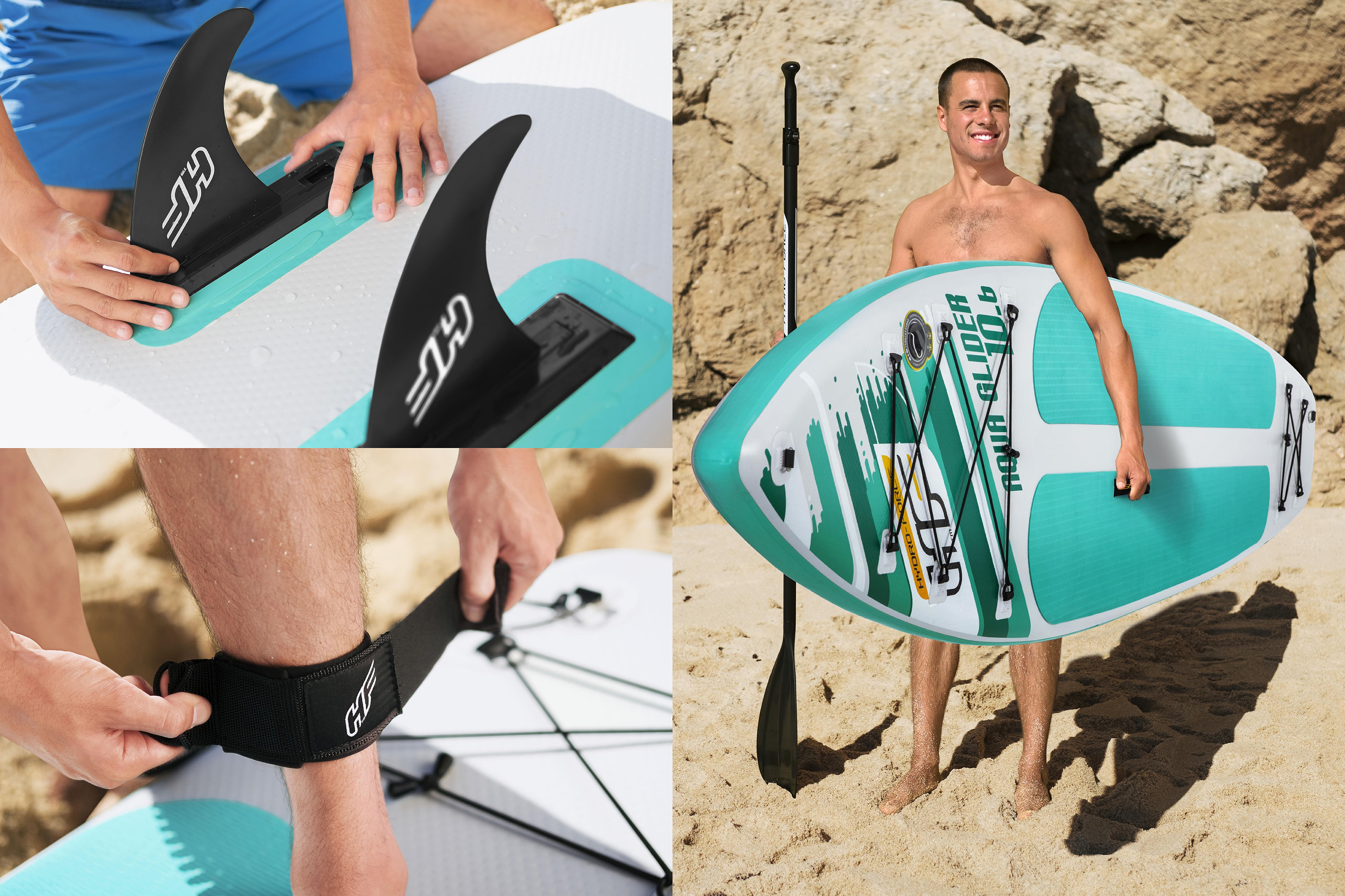 Hydro-Force™ SUP Touring Board-Set Aqua Glider™ 322 x 79 x 12 cm