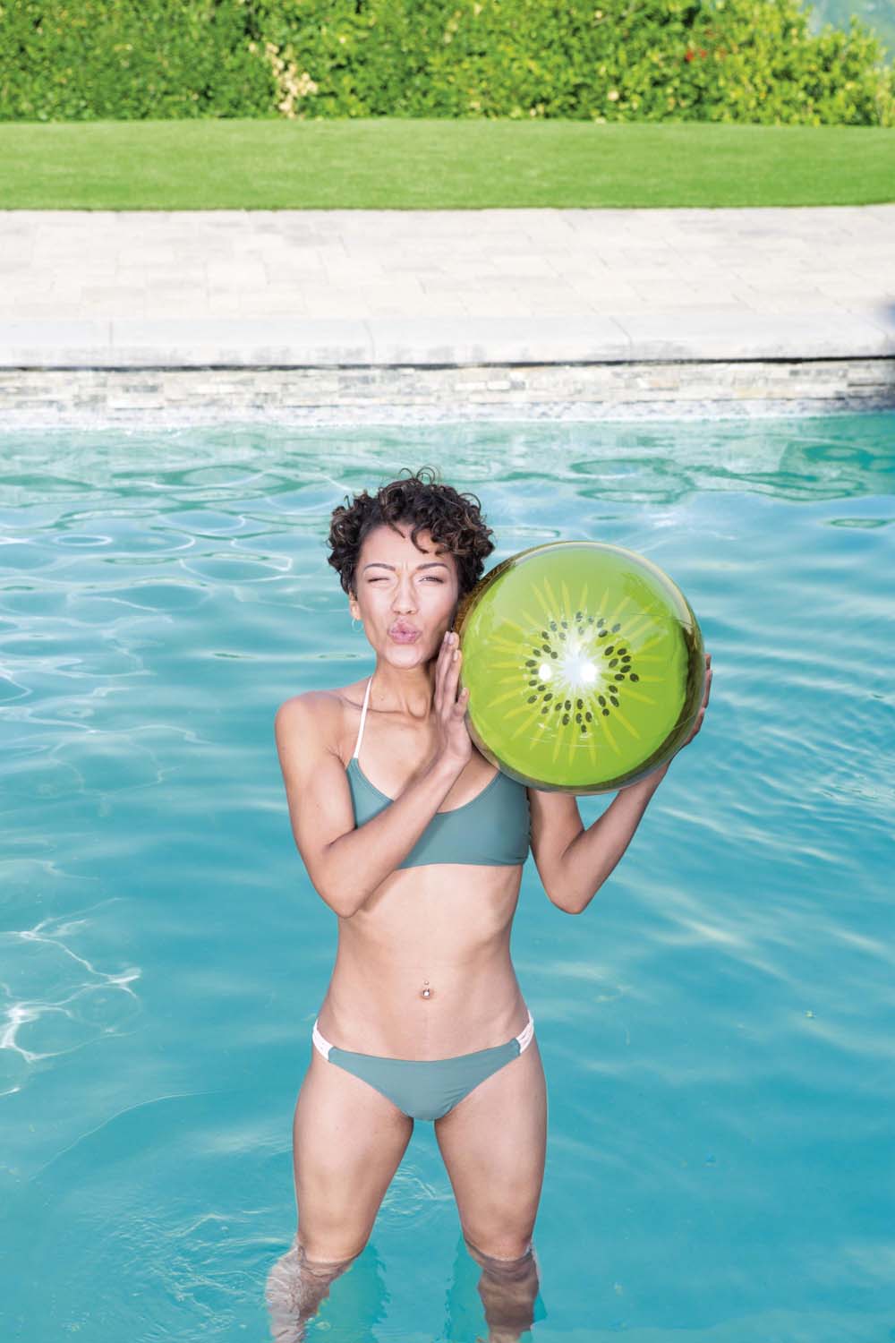 Wasserball Sommerfrucht 46 cm Kiwi