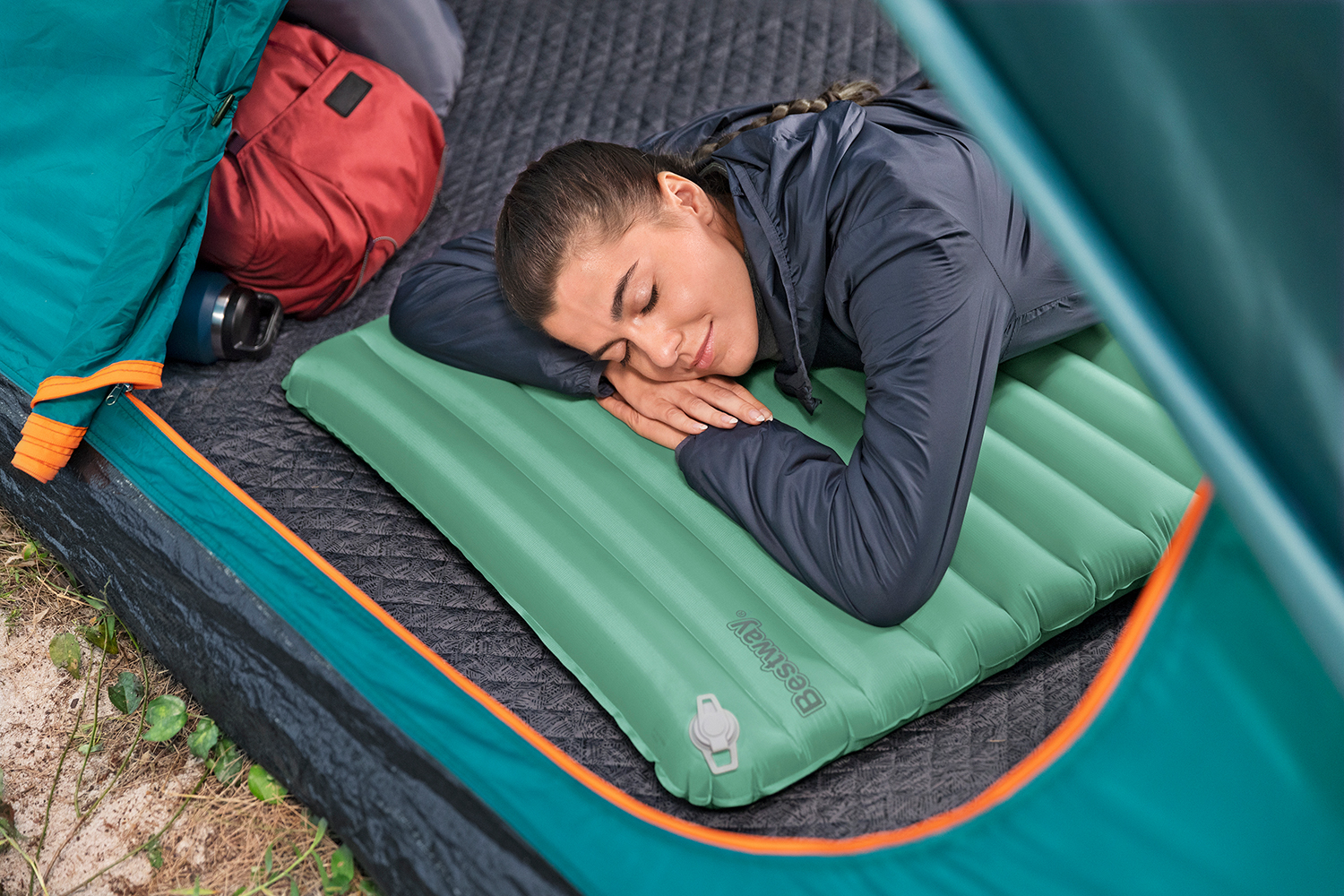 Aufblasbare Single-XL-Isomatte AdventuRest™ 198 x 71 x 7,5 cm Aufblasbare Single-XL-Isomatte AdventuRest™ 198 x 71 x 7,5 cm