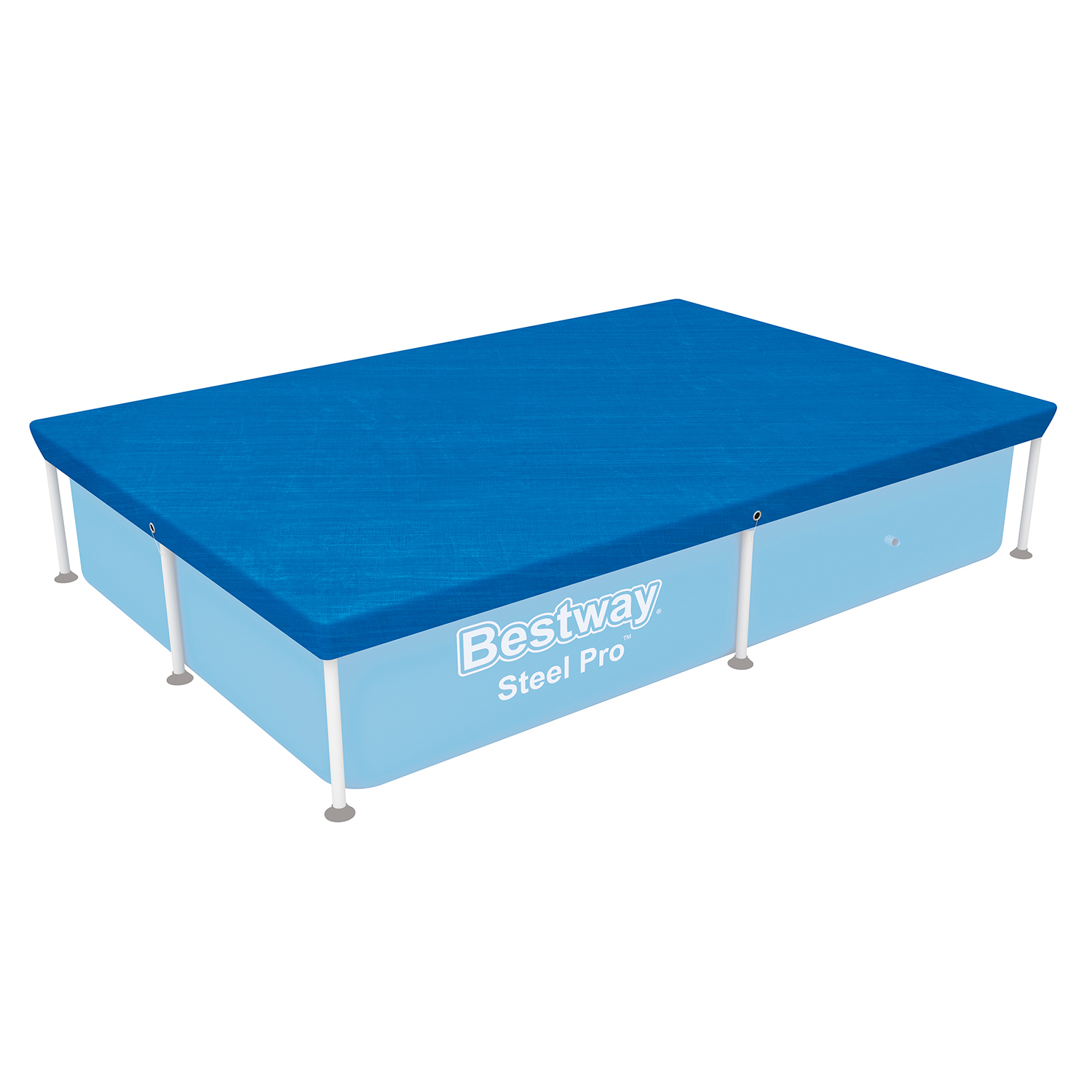 PE Abdeckplane 224 x 154 cm, blau, eckig