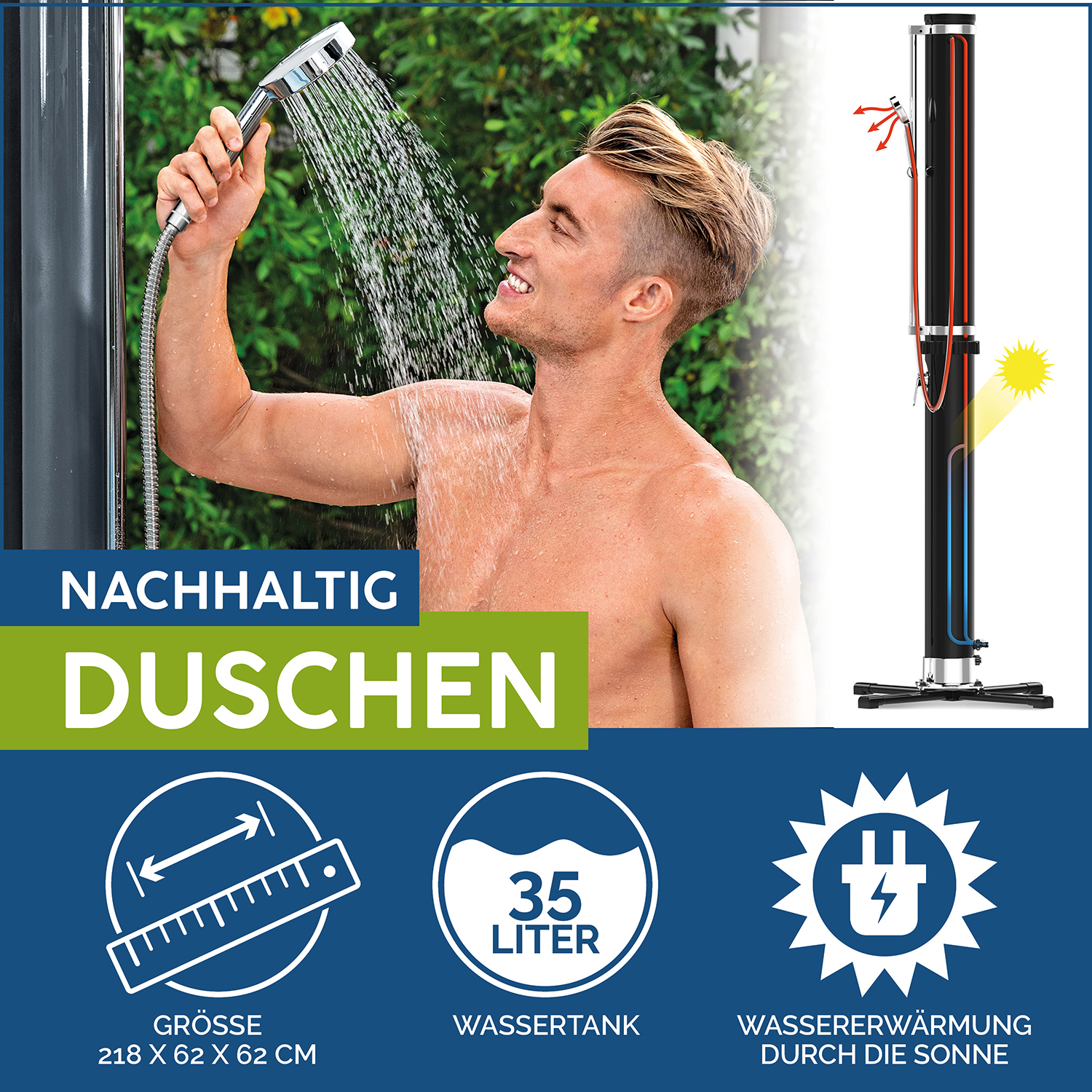 Gartendusche Solarflow™ 35 Liter