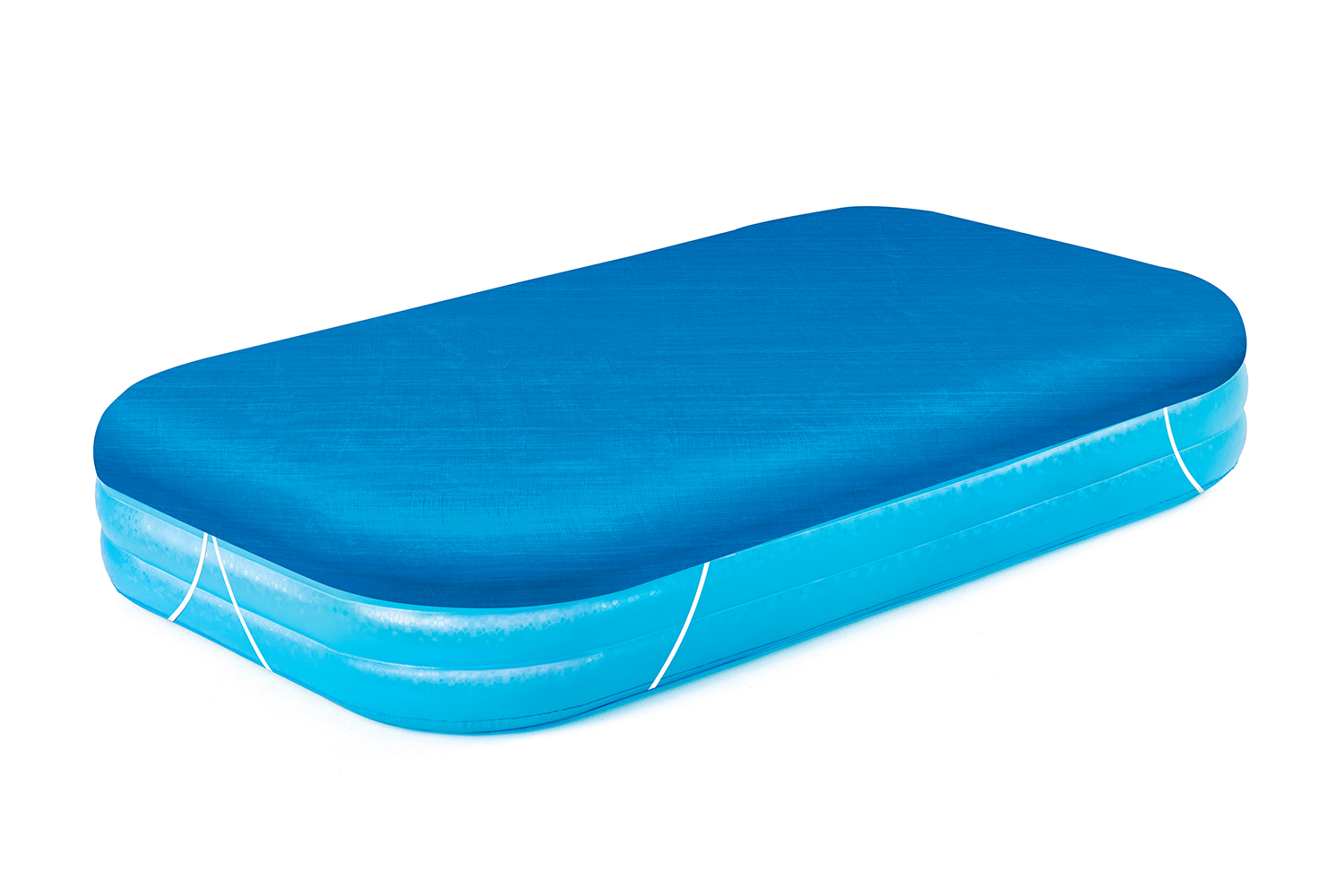 PE Abdeckplane passend für 305 x 183 cm Family Pools, blau, eckig