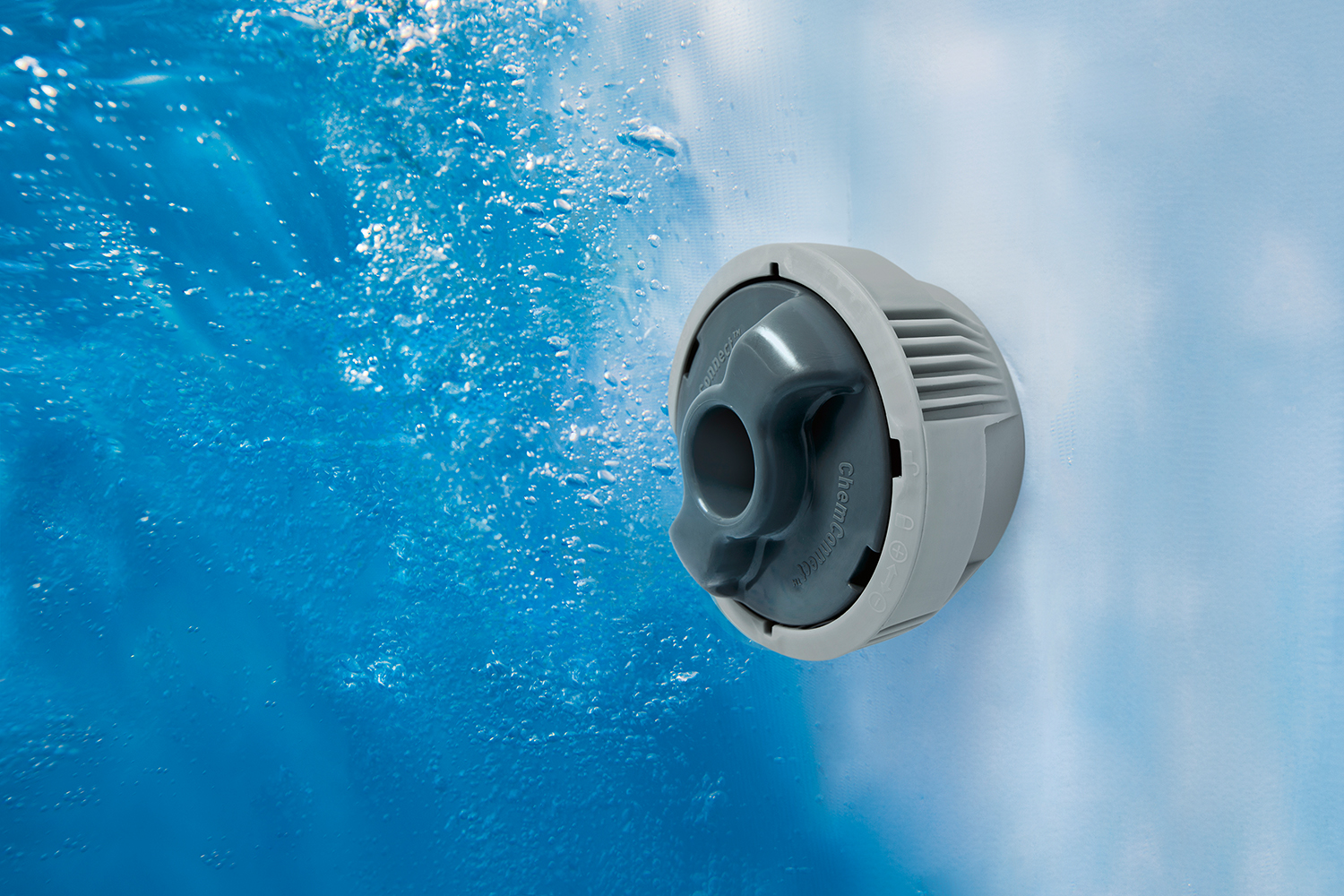 LAY-Z-SPA® LED Whirlpool Hollywood AirJet™ für 6 Personen 180 x 180 x 66 cm, Marmor-Optik (Marquinia)