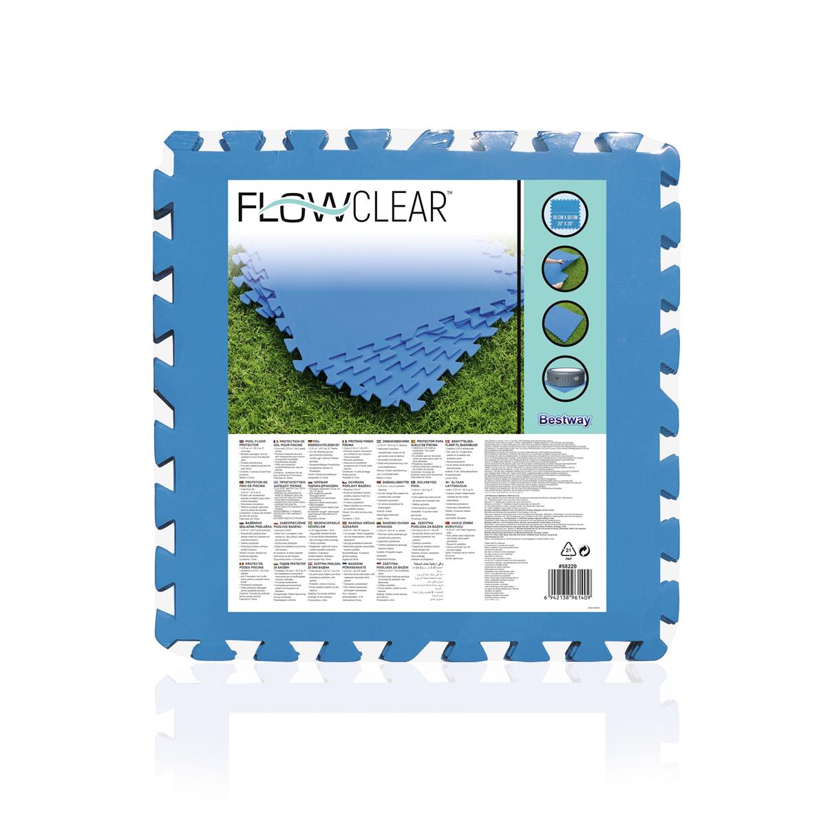 Flowclear™ 20" x 20"/50cm x 50cm Pool Floor Protector