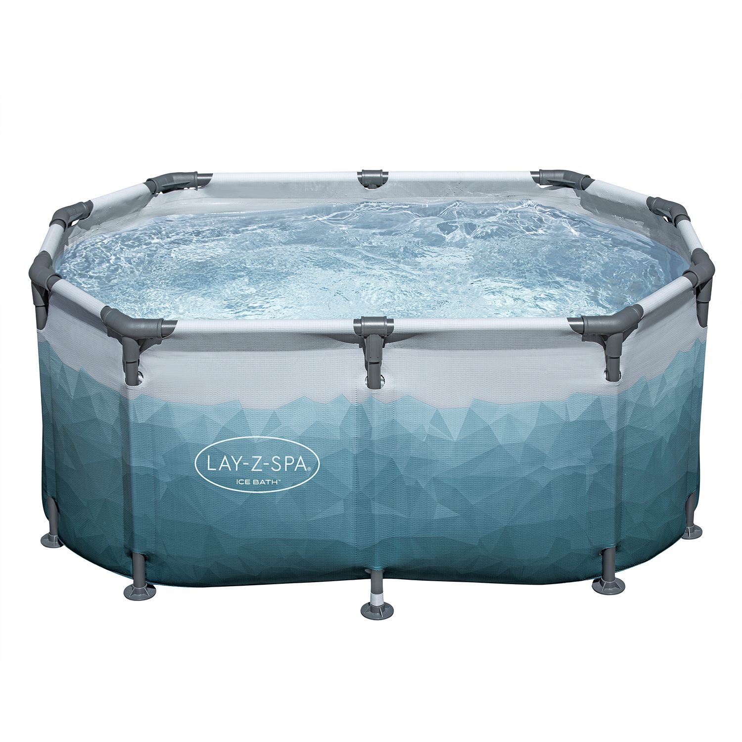 LAY-Z-SPA® Eisbad Glacial Dip™ mit Filterpumpe 150 x 90 x 65 cm, oval