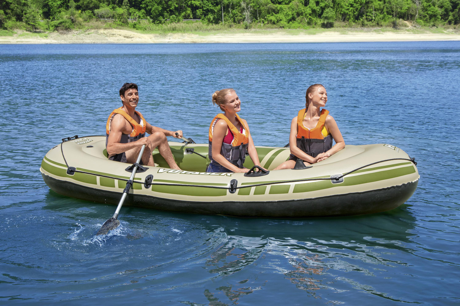 Hydro-Force™ Schlauchboot-Set für 3 Personen Voyager 500 348 x 141 x 48 cm