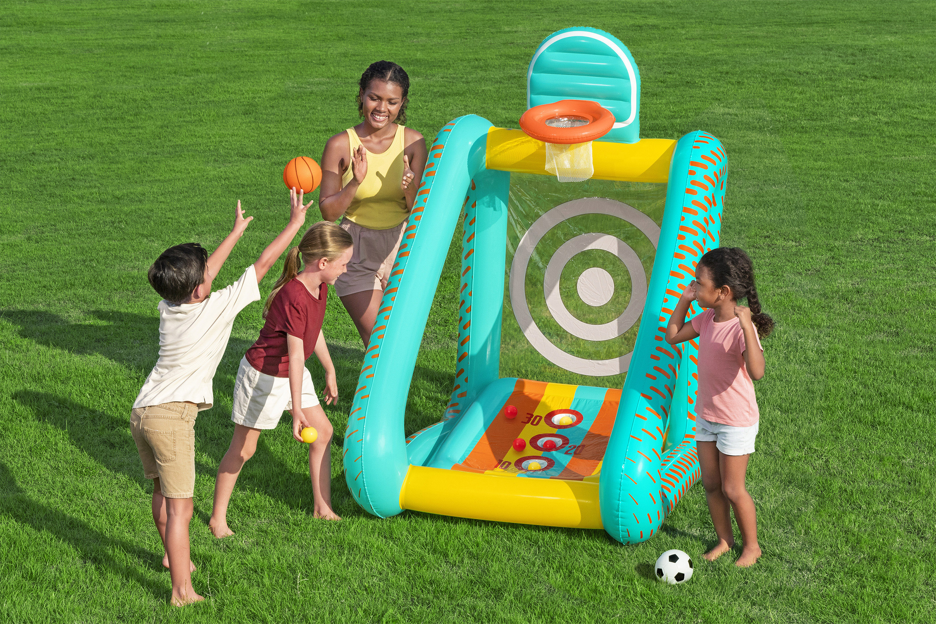 3 in 1 Wurfspiel Volltreffer 127 x 109 x 178 cm