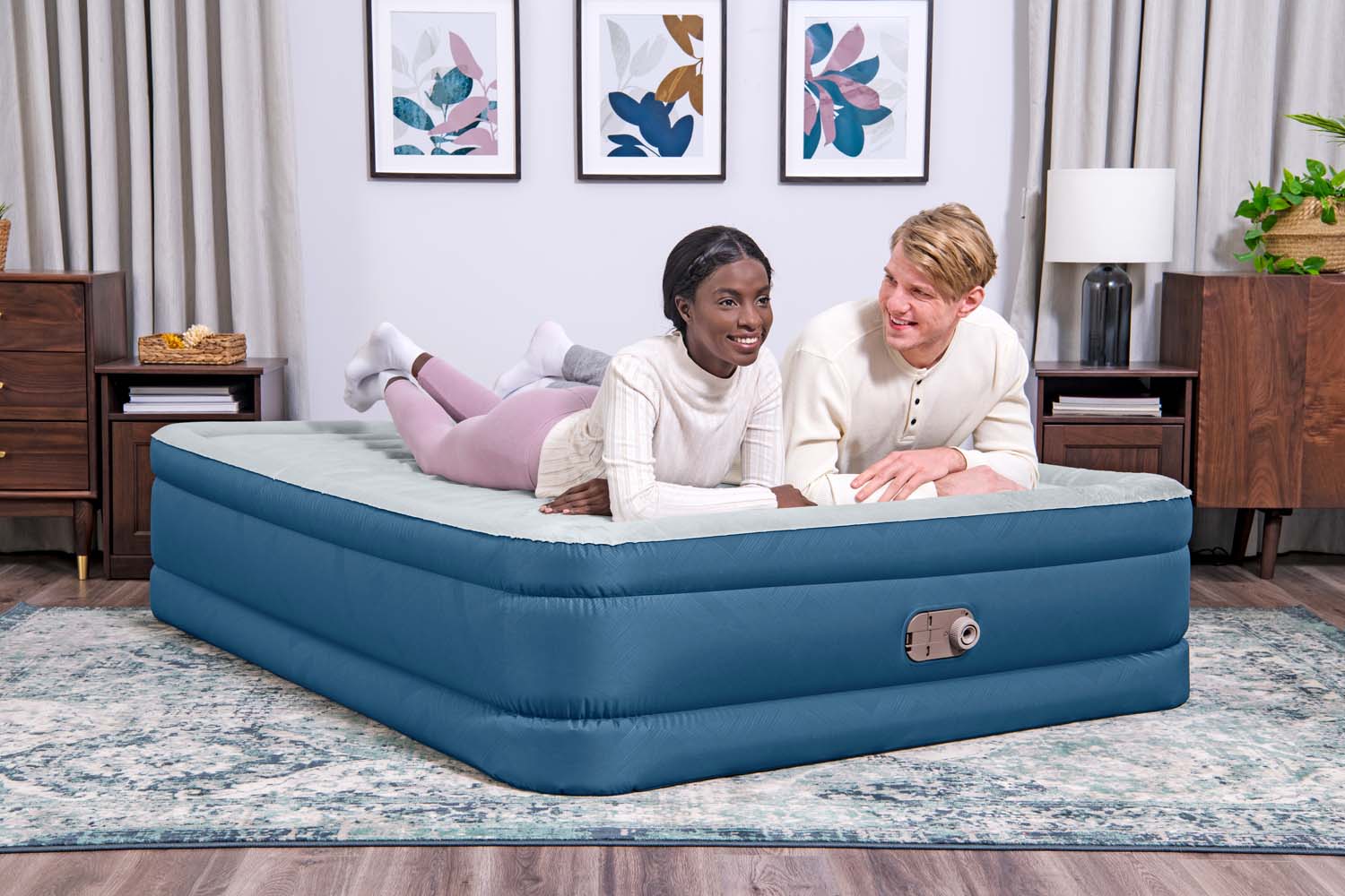 Fortech™ Doppelluftbett Snugable Top™ mit integrierter Elektropumpe 203 x 152 x 46 cm