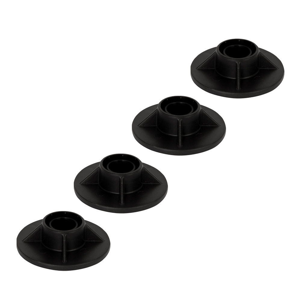 Bestway® Spare Part Leg cap set (black / 4 pieces) for various Steel Pro™ pools (from 2018), angular