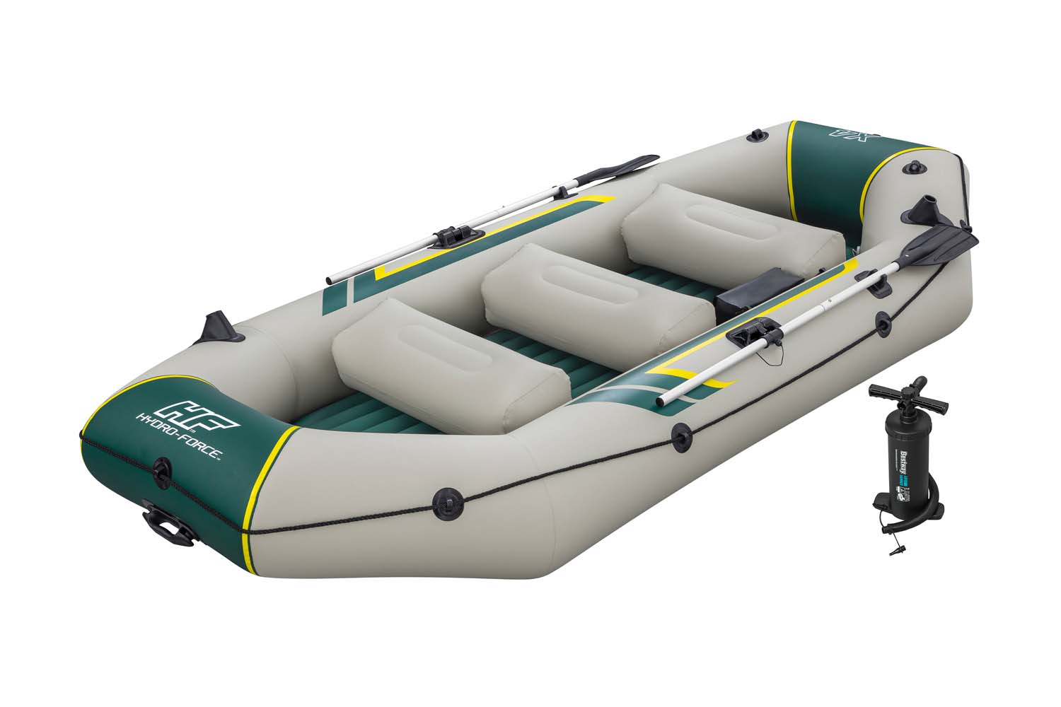 Hydro-Force™ Schlauchboot Komplett-Set Ranger Elite™ X4 320 x 148 x 47 cm