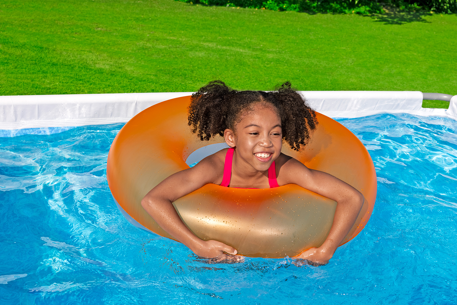 Steel Pro MAX™ Frame Pool Set mit Filterpumpe 282 x 196 x 84 cm, grau, eckig