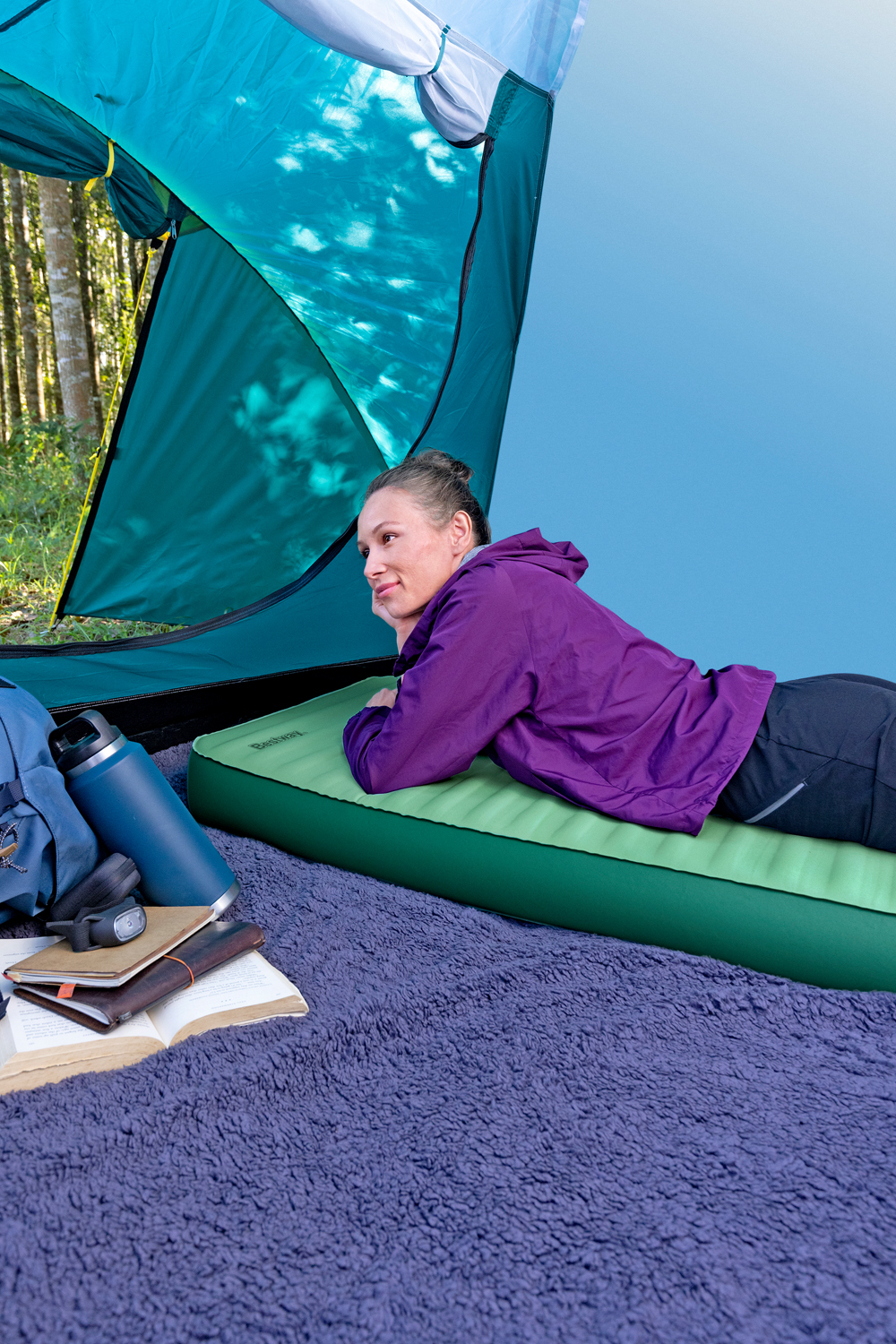 aufblasbare Single-XL-Schlafmatte ComforTrek™ 198 x 63,5 x 10,8 cm