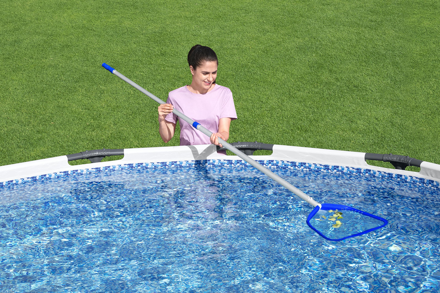 Flowclear™ Poolkescher AquaScoop™ Deluxe für Bestway® Teleskopstange 40 x 53 x 4,8 cm