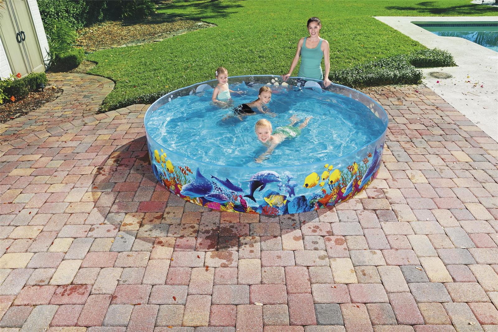 Bestway® ?8' x H18"/?2.44m x H46cm Fill 'N Fun Odyssey Pool