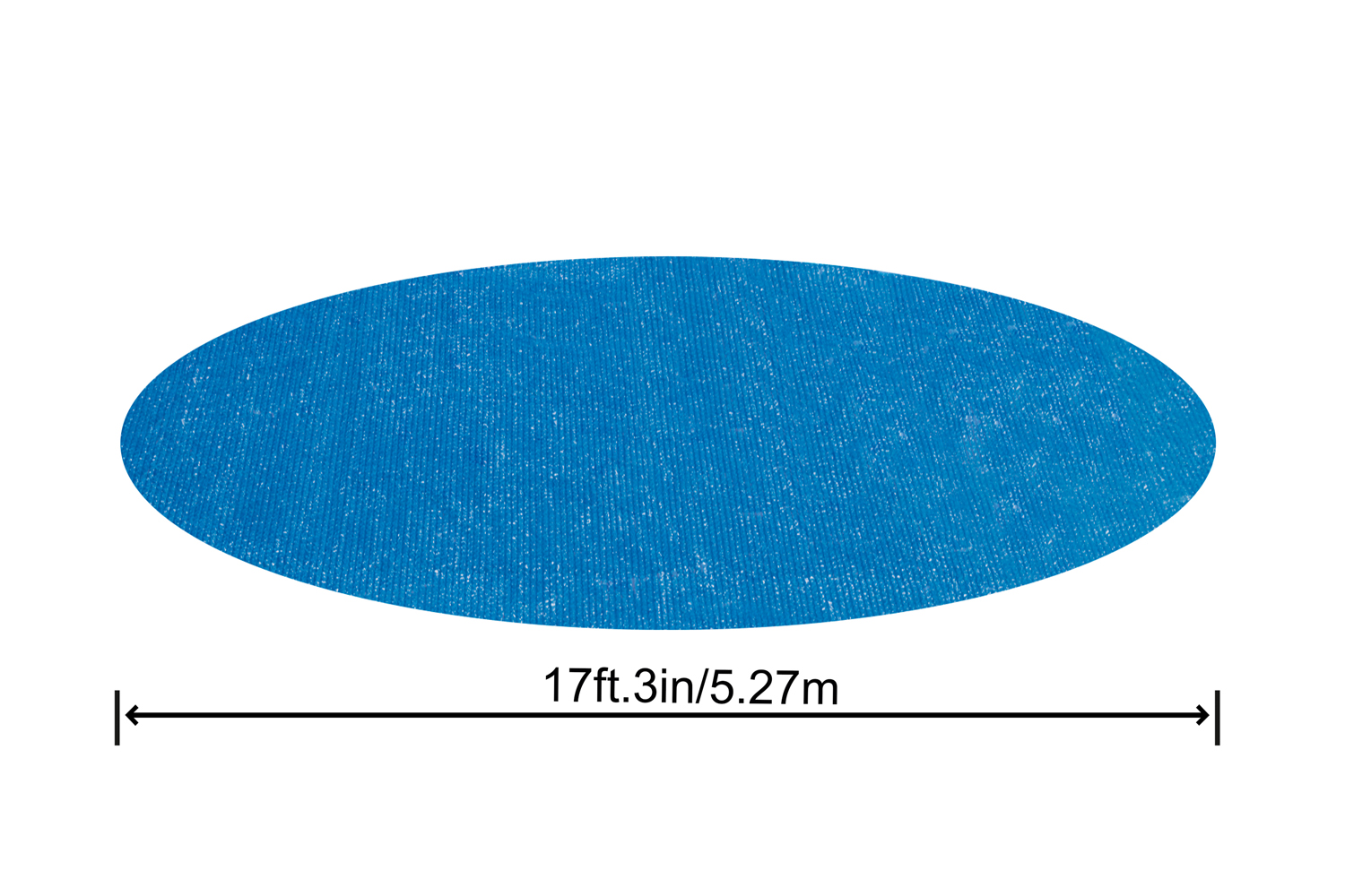 PE-Solarabdeckplane Ø 549 cm, blau, rund