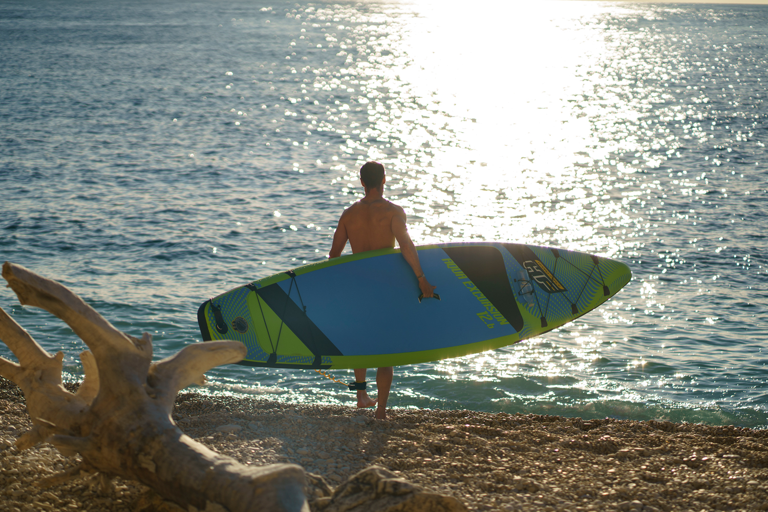 Hydro-Force™ SUP Touring Board-Set Aqua Excursion™ 381 x 79 x 15 cm