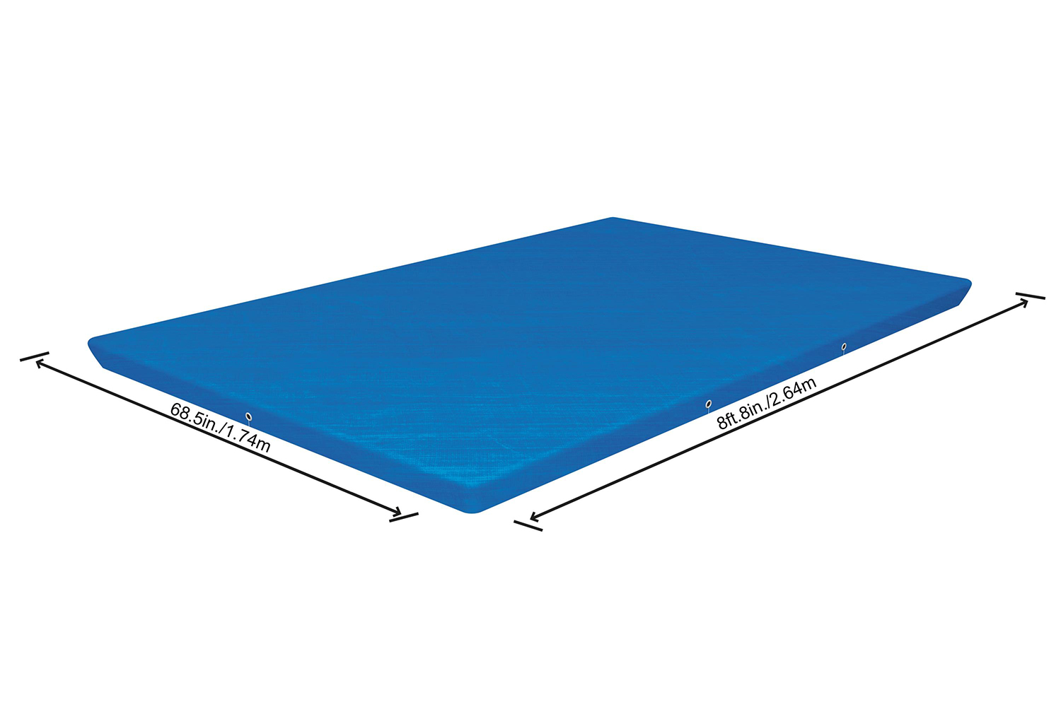 Flowclear™ PE-Abdeckplane 264 x 174 cm, blau, eckig